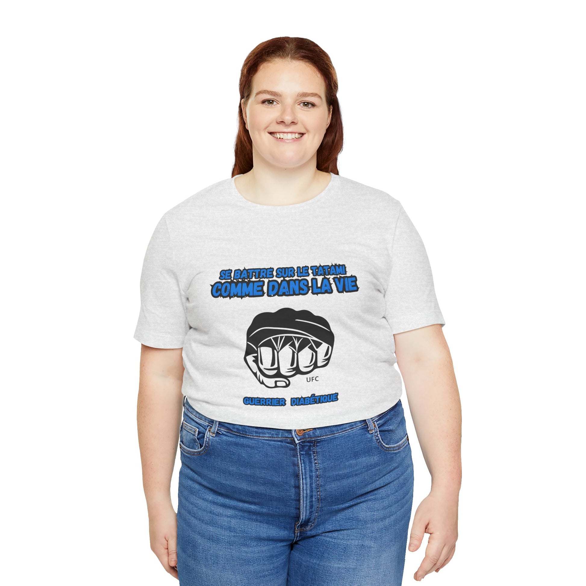 The Diabuddies Store Diabetes & UFC (French/Guerrier) - Unisex Tee Diabetes & UFC (French/Guerrier) - Unisex Tee: Fight on the mat, fight in life. Empowering unisex shirt for Diabetic Warriors. Show your strength & resilience. T-Shirts $30.27