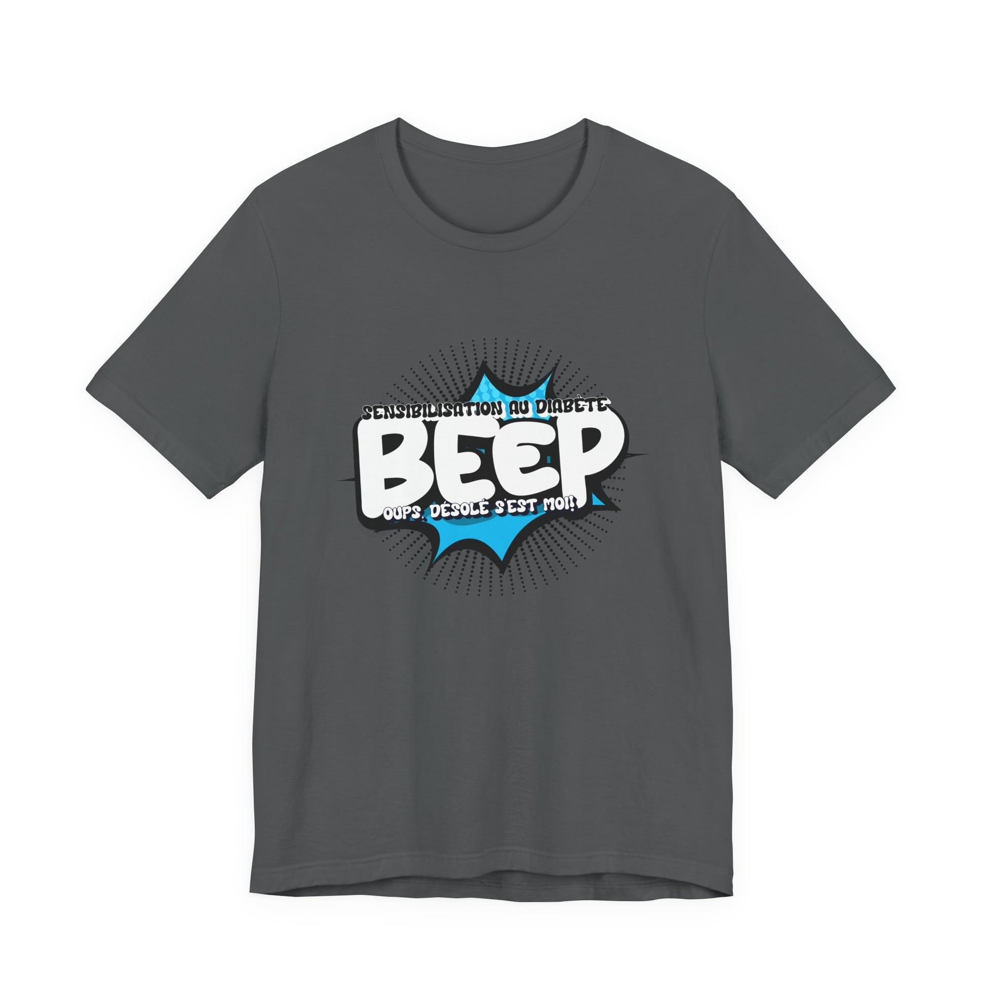 The Diabuddies Store BEEP - Sorry it's me! (French) - Unisex Tee BEEP - Sorry it's me! (French) - Unisex Tee: Always making an entrance? The delightful disruptor! Embrace the constant buzz of life in comfort and style! $30.27 T-Shirts Activewear Clothing,