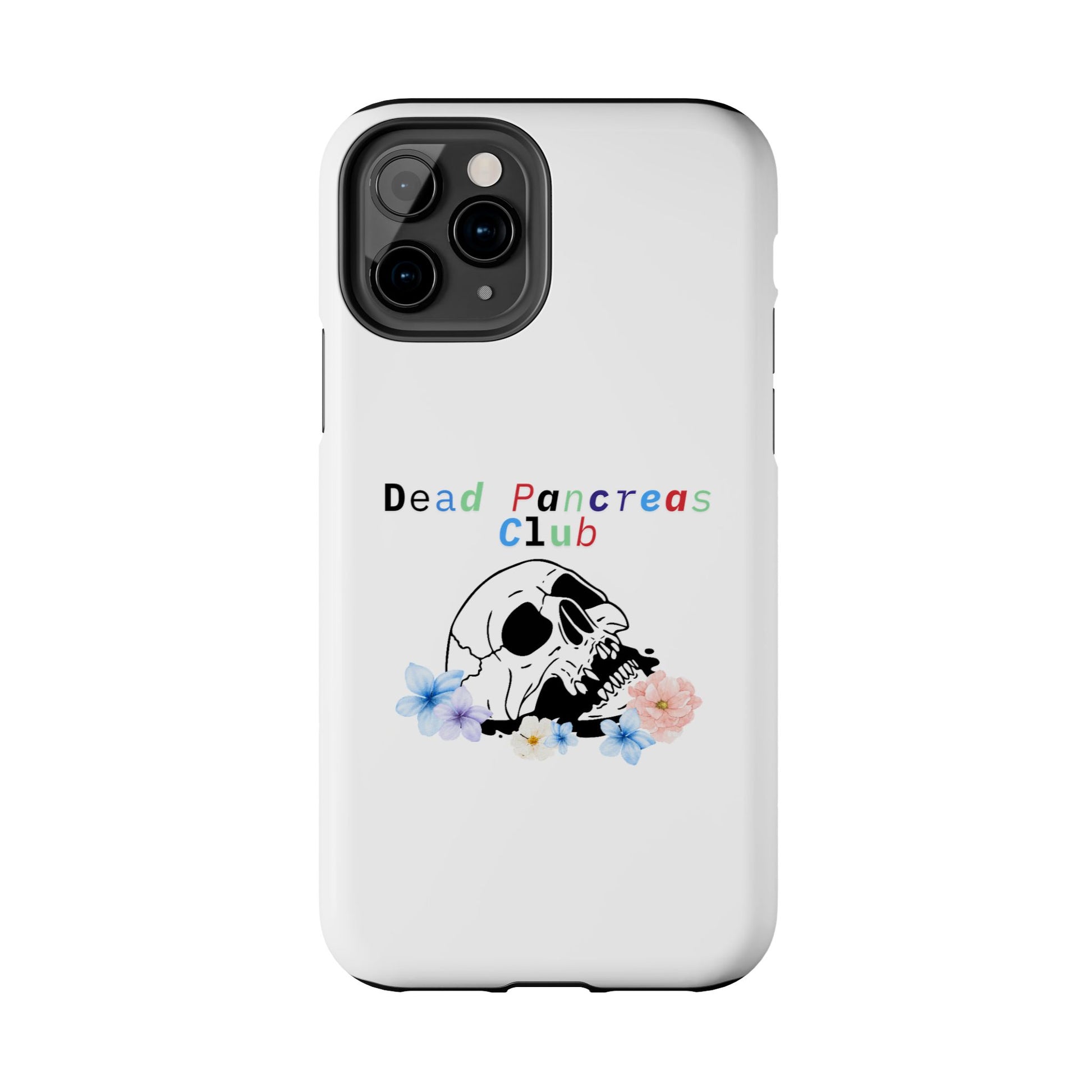 Skull & Flowers Dead Pancreas Club - Phone Case The Diabuddies Store Mobile Phone Cases $18.23