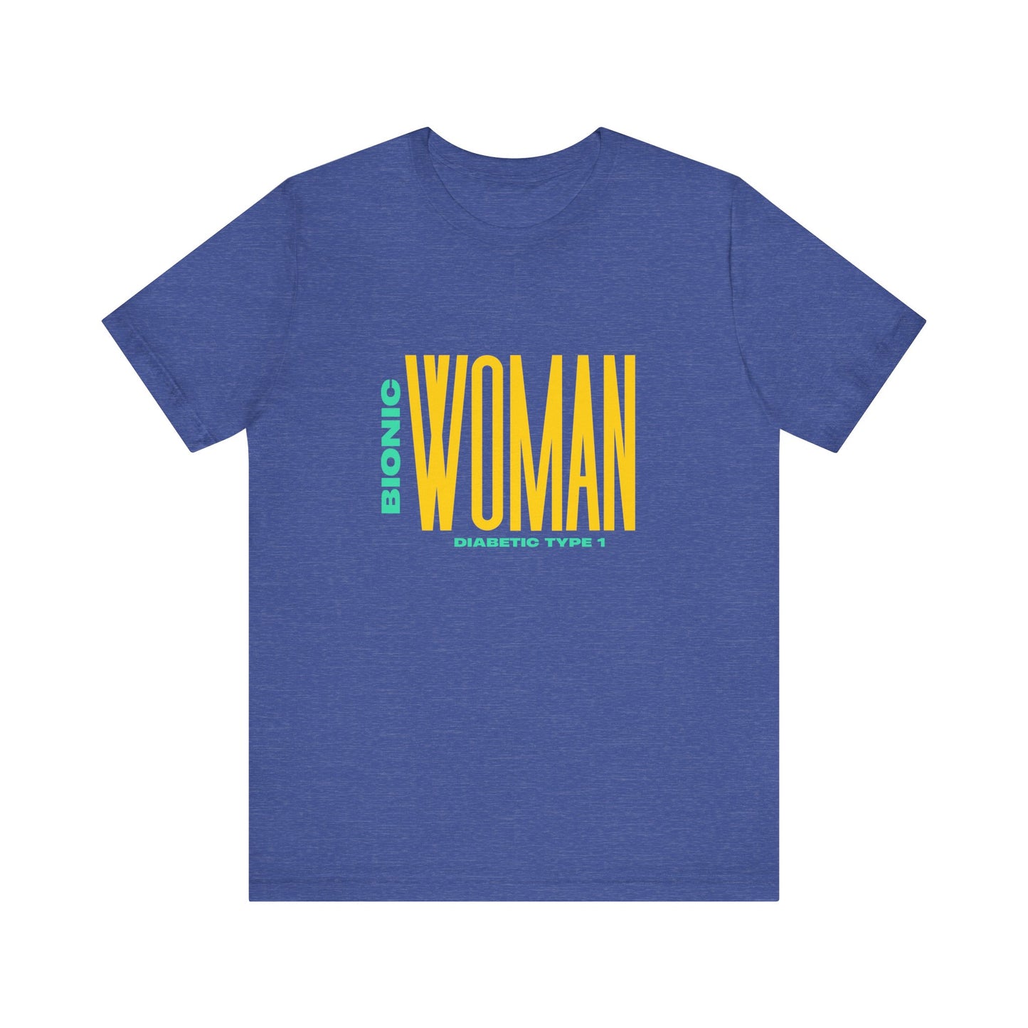 The Diabuddies Store Bionic Woman (Diabetes) - Unisex Tee Bionic Woman (Diabetes) - Unisex Tee: Unleash your inner Bionic strength! This Unisex Tee is a powerful statement of resilience, strength, and modern-day heroism for anyone living with Type 1 Diabe