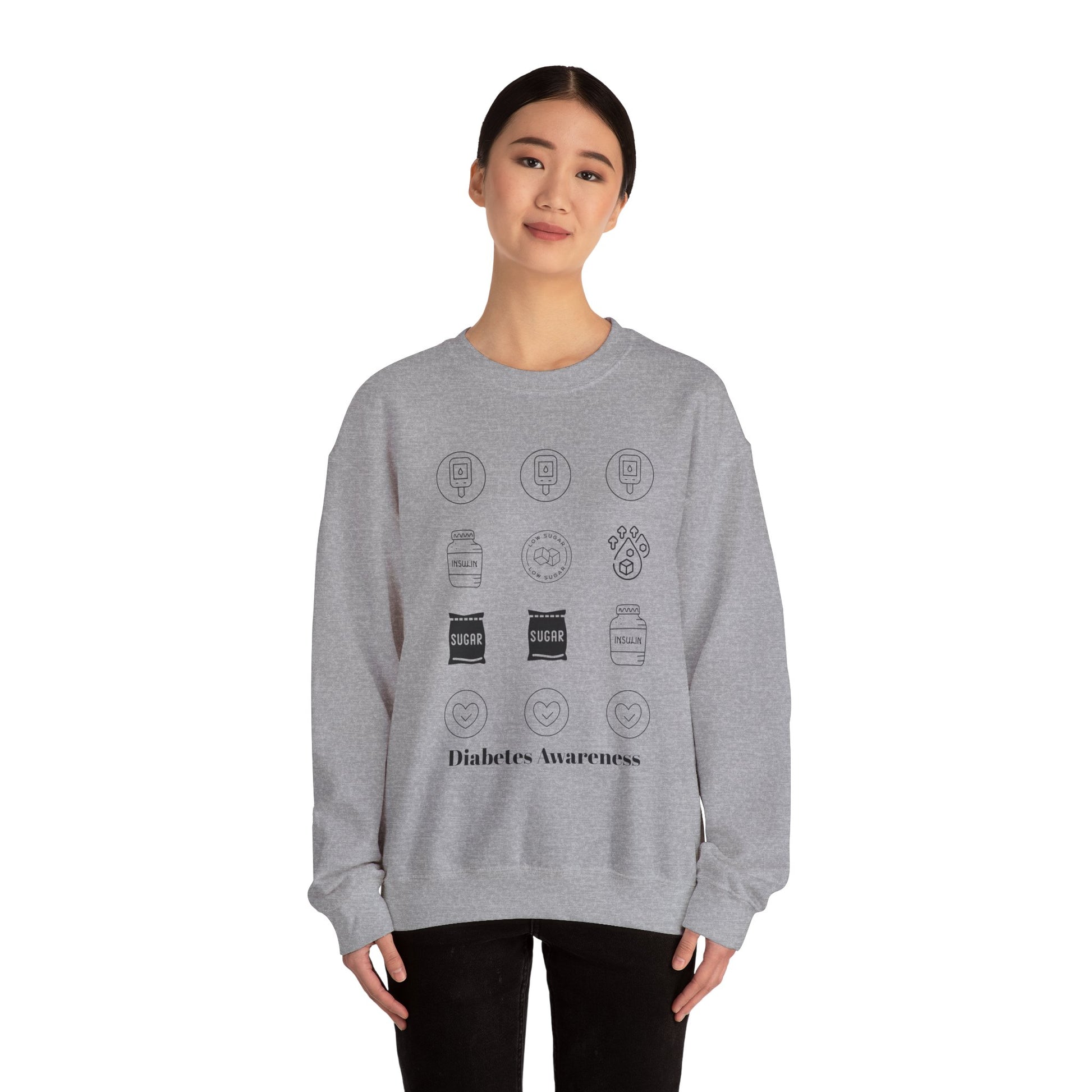 Diabetes Cycle Options - Unisex Sweatshirt The Diabuddies Store Sweatshirts $35.70
