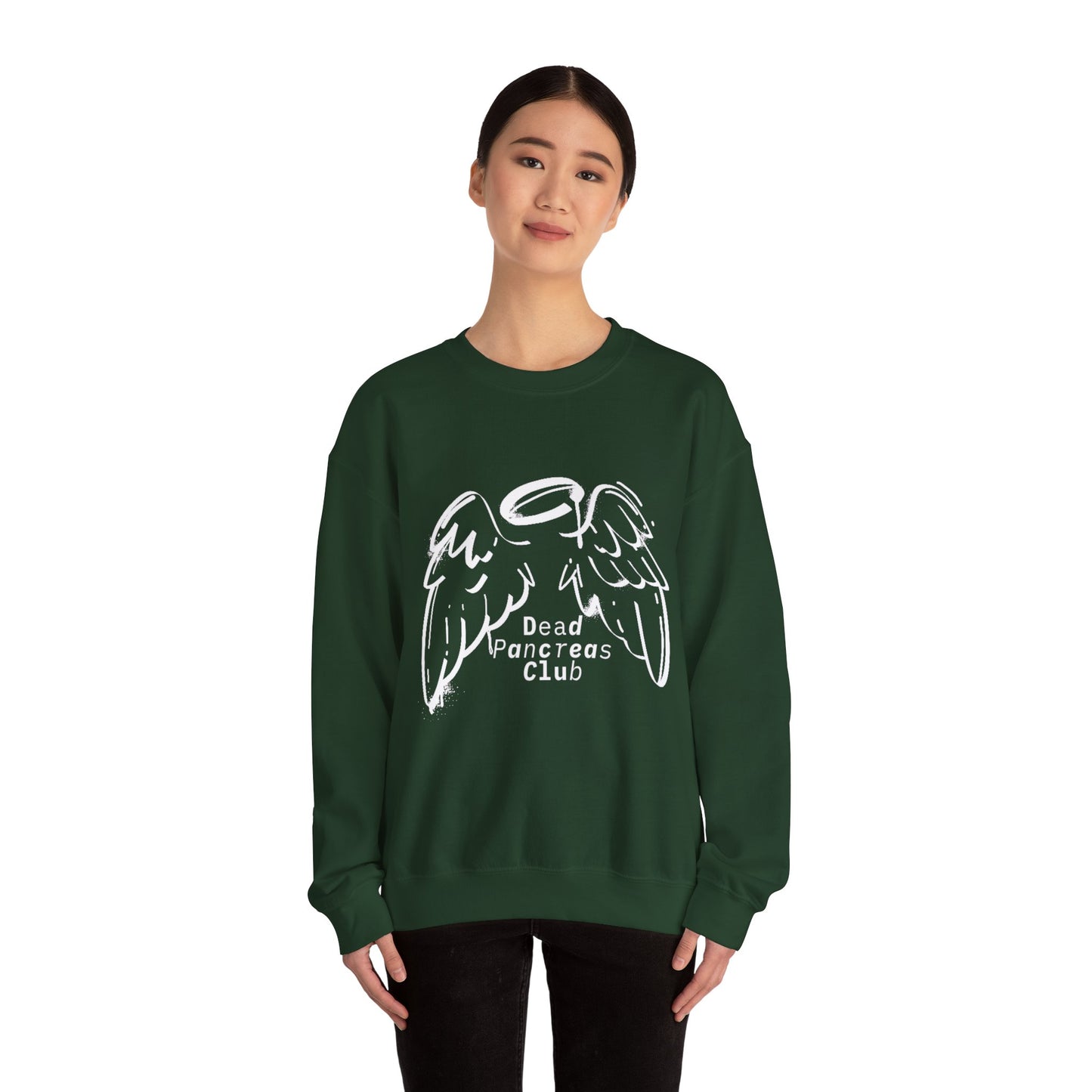 Angel Wings, Dead Pancreas Club - Unisex Sweatshirt The Diabuddies Store Sweatshirts $32.00