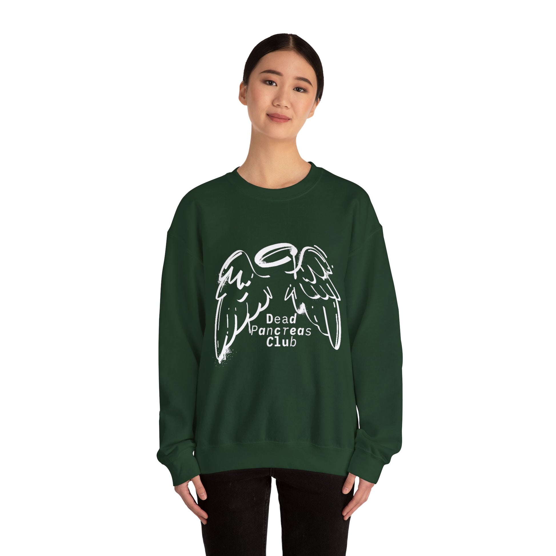 Angel Wings, Dead Pancreas Club - Unisex Sweatshirt The Diabuddies Store Sweatshirts $32.00