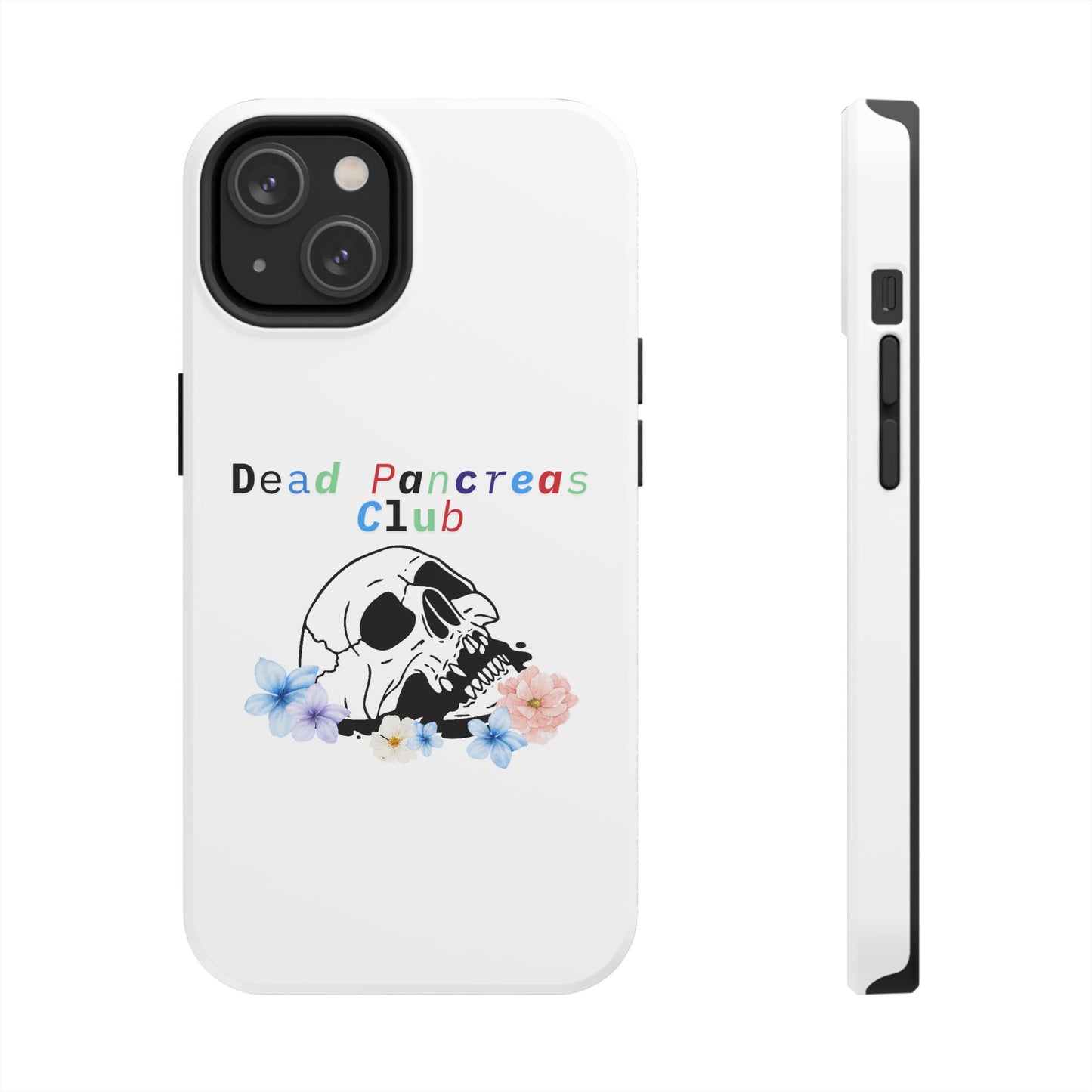 Skull & Flowers Dead Pancreas Club - Phone Case The Diabuddies Store Mobile Phone Cases $18.23