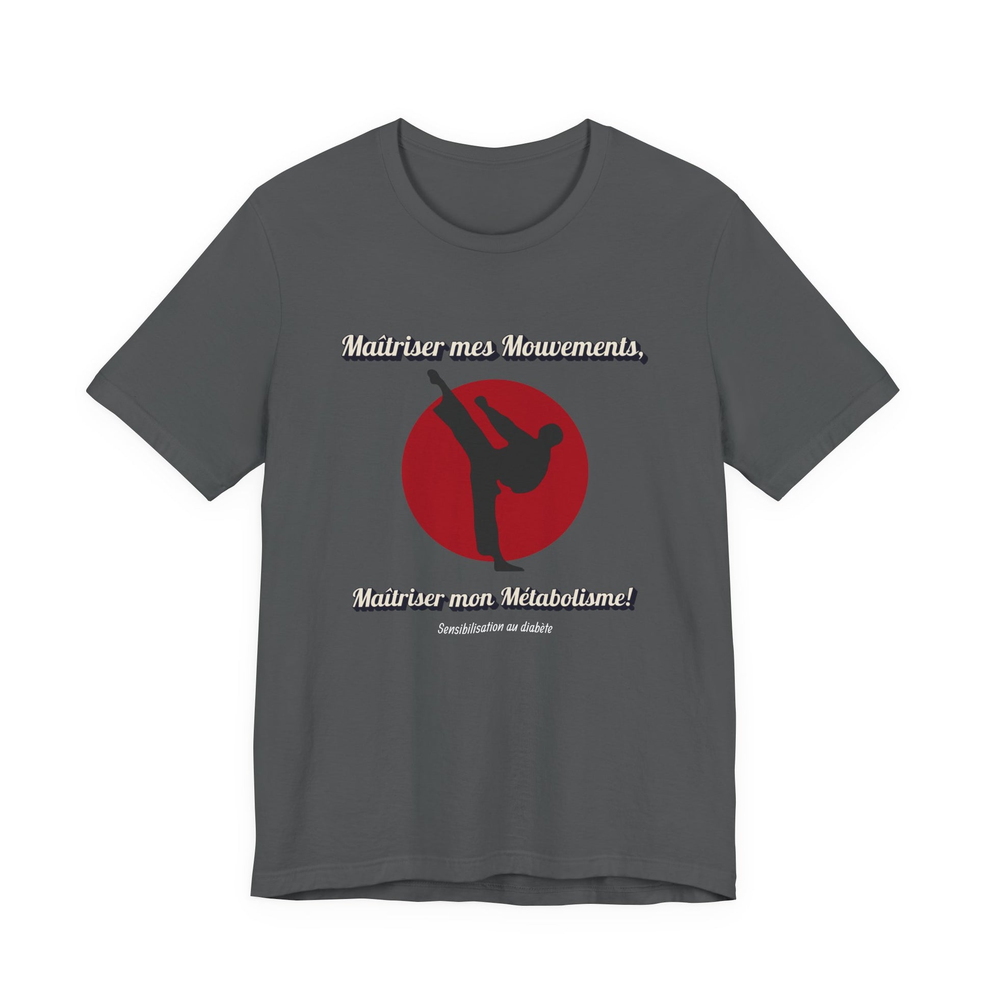Diabetes & Karate (French) - Unisex Tee The Diabuddies Store T-Shirts $30.27