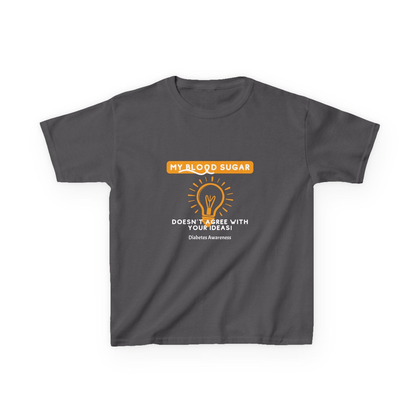 The Diabuddies Store My Blood Sugar Doesn't Agree - Kids Tee My Blood Sugar Doesn't Agree - Kids Tee: A humorous tee for the little warrior in your life. This "My Blood Sugar Doesn't Agree" Kids' Tee is a fun and relatable way to express the daily ups and
