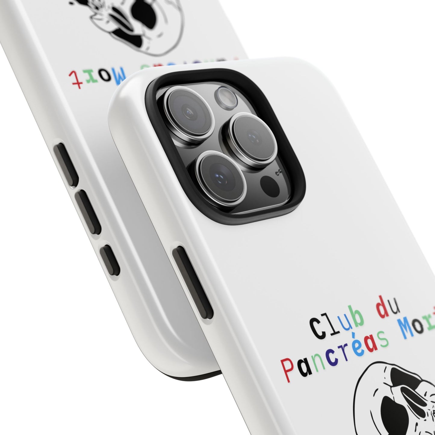 Skull & Flowers, Dead Pancreas Club (French) - Phone Cases The Diabuddies Store Mobile Phone Cases $18.23