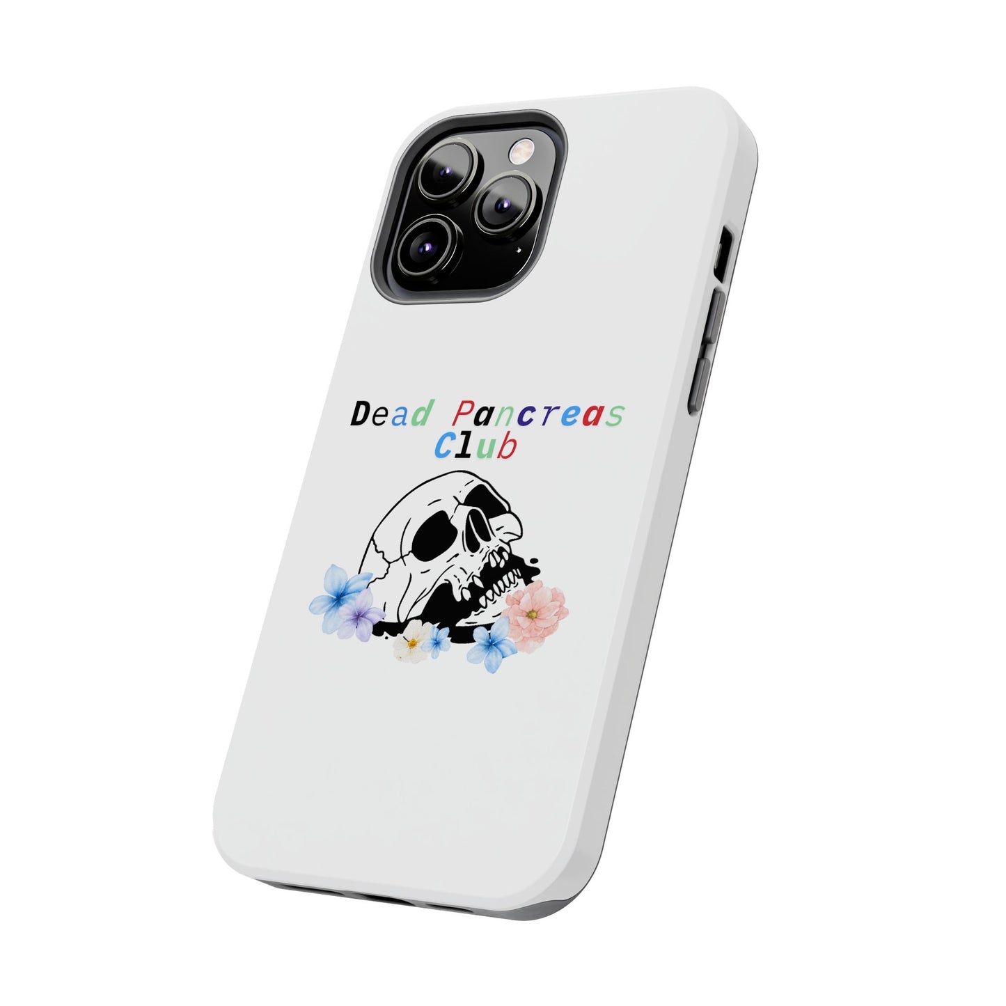 Skull & Flowers Dead Pancreas Club - Phone Case The Diabuddies Store Mobile Phone Cases $18.23