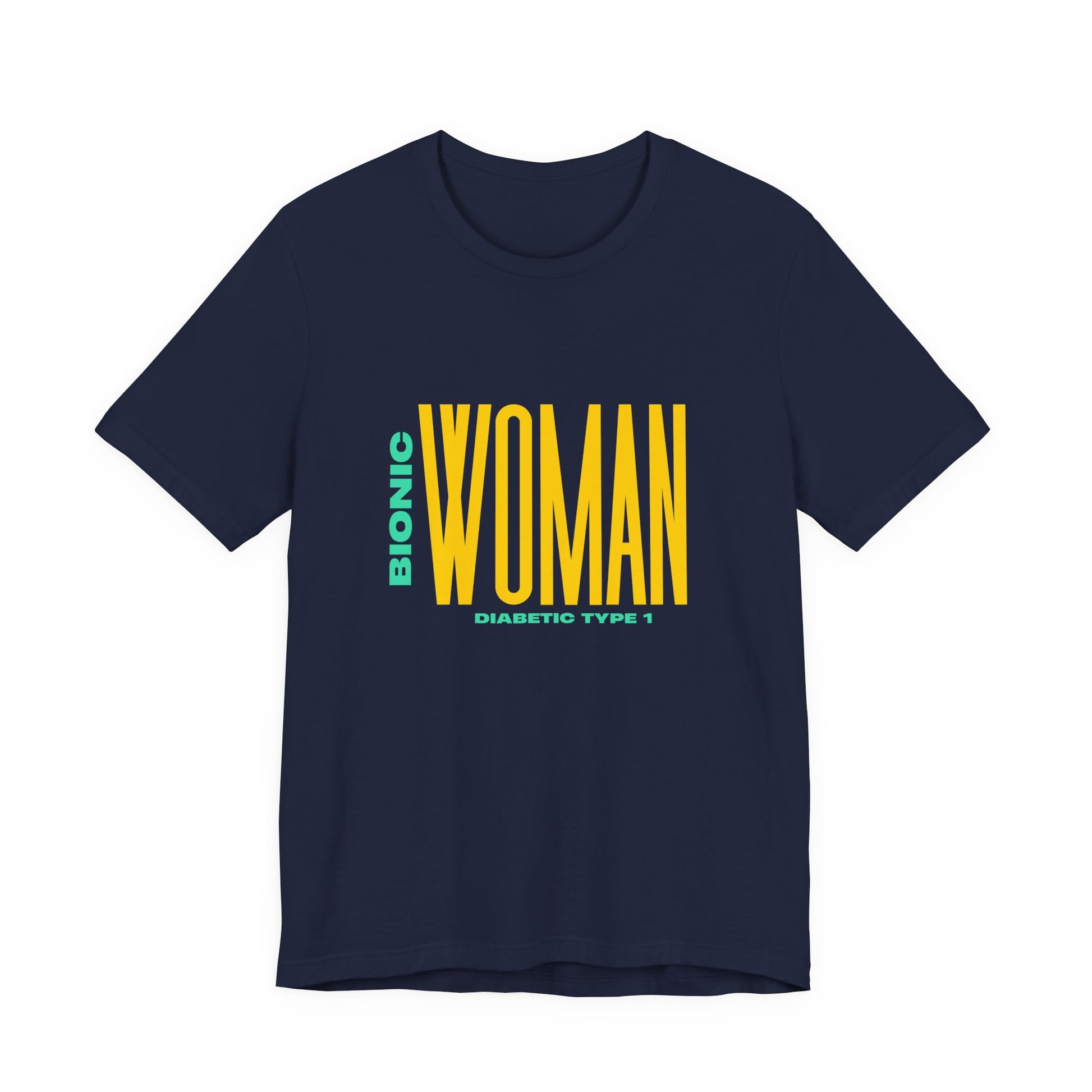 The Diabuddies Store Bionic Woman (Diabetes) - Unisex Tee Bionic Woman (Diabetes) - Unisex Tee: Unleash your inner Bionic strength! This Unisex Tee is a powerful statement of resilience, strength, and modern-day heroism for anyone living with Type 1 Diabe