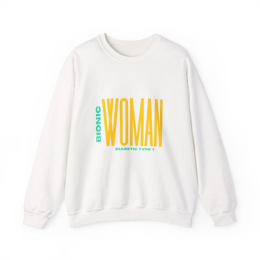 The Diabuddies Store Bionic Woman (Diabetes) - Unisex Sweatshirt Bionic Woman (Diabetes) - Unisex Sweatshirt: Unleash your inner Bionic strength! This Unisex Sweatshirt is a powerful statement of resilience, strength, and modern-day heroism for anyone liv