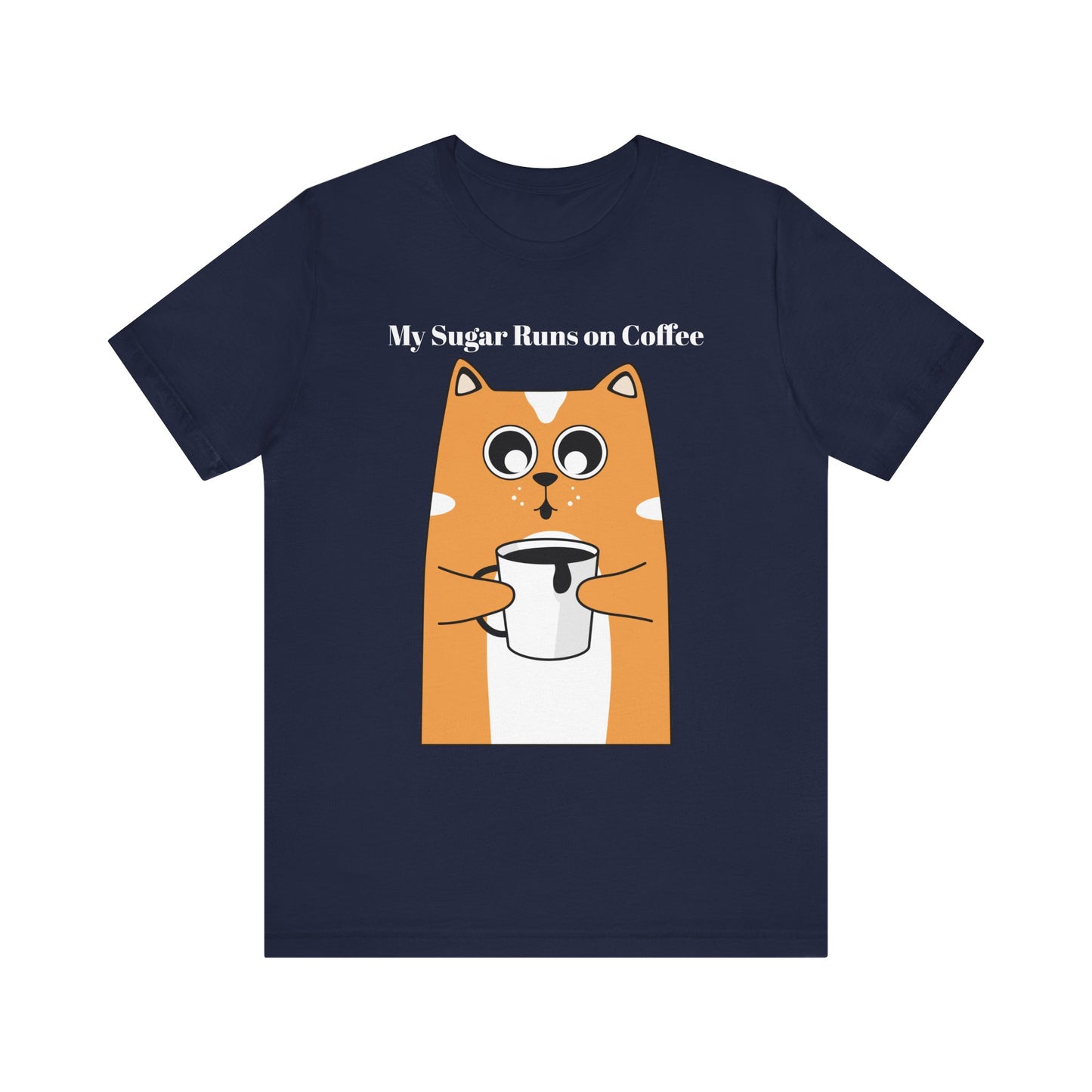 Sugar Runs on Coffee - Unisex Tee The Diabuddies Store T-Shirts $24.25