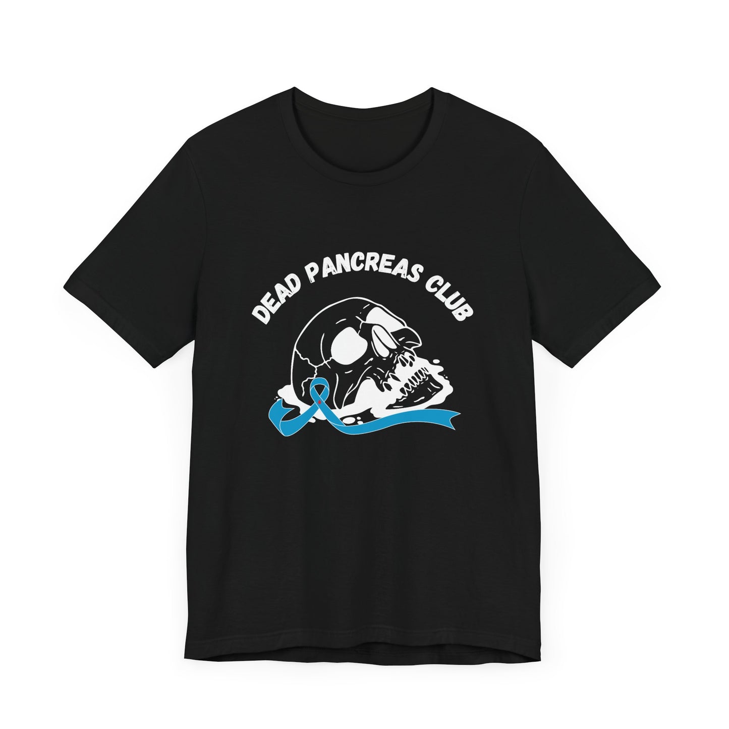 Skull & Blue Ribbon, Dead Pancreas Club - Unisex Tee The Diabuddies Store T-Shirts $22.50