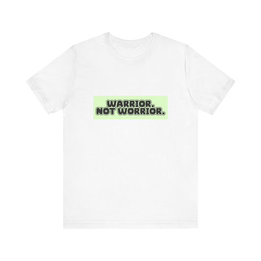 The Diabuddies Store Warrior. Not Worrior. - Unisex Tee Warrior. Not Worrior. - Unisex Tee: For those who face challenges head-on & spell "warrior" right. A clear statement of strength, resilience & sharp detail. T-Shirts $22.50