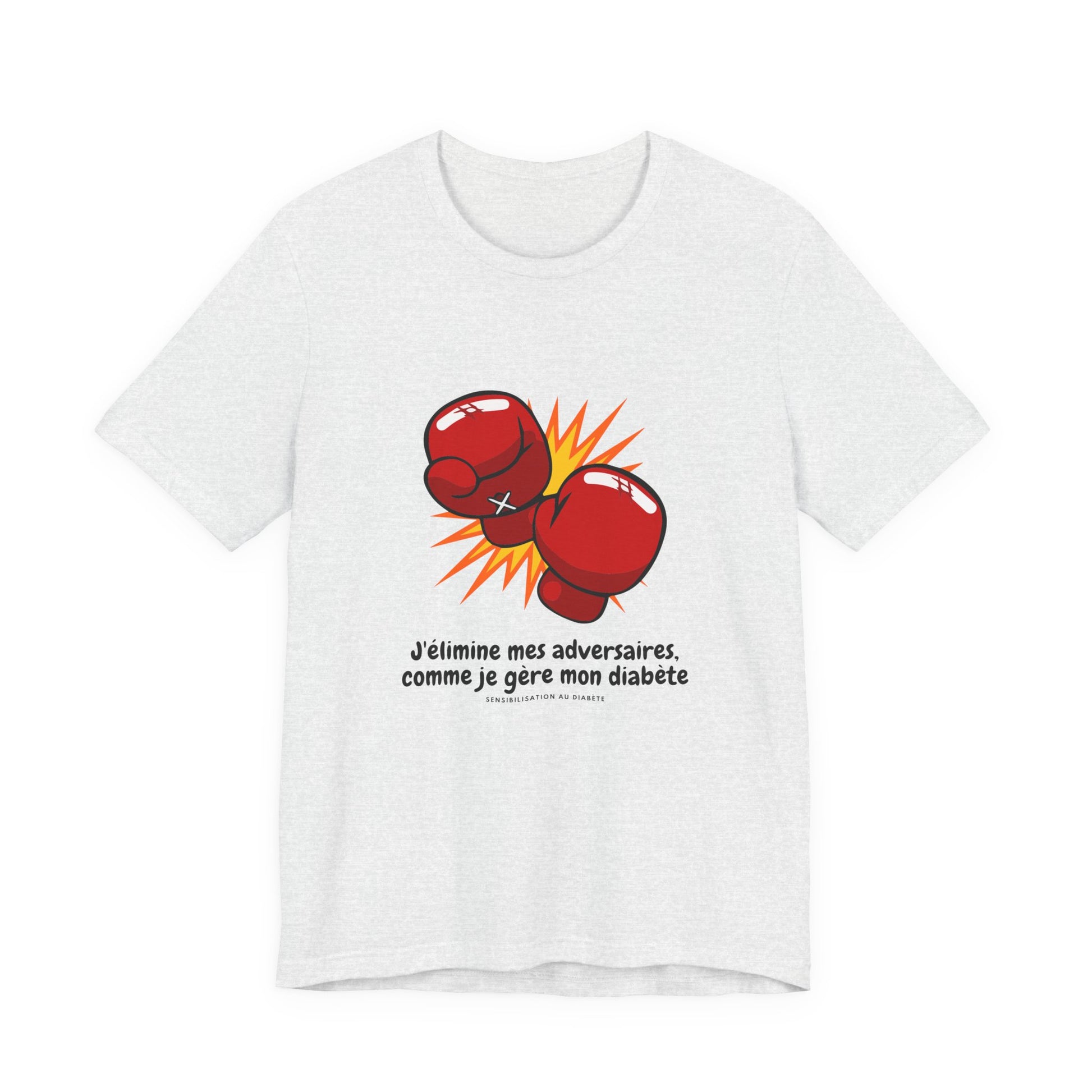 Diabetes & Boxing (French)- Unisex Tee The Diabuddies Store T-Shirts $22.50