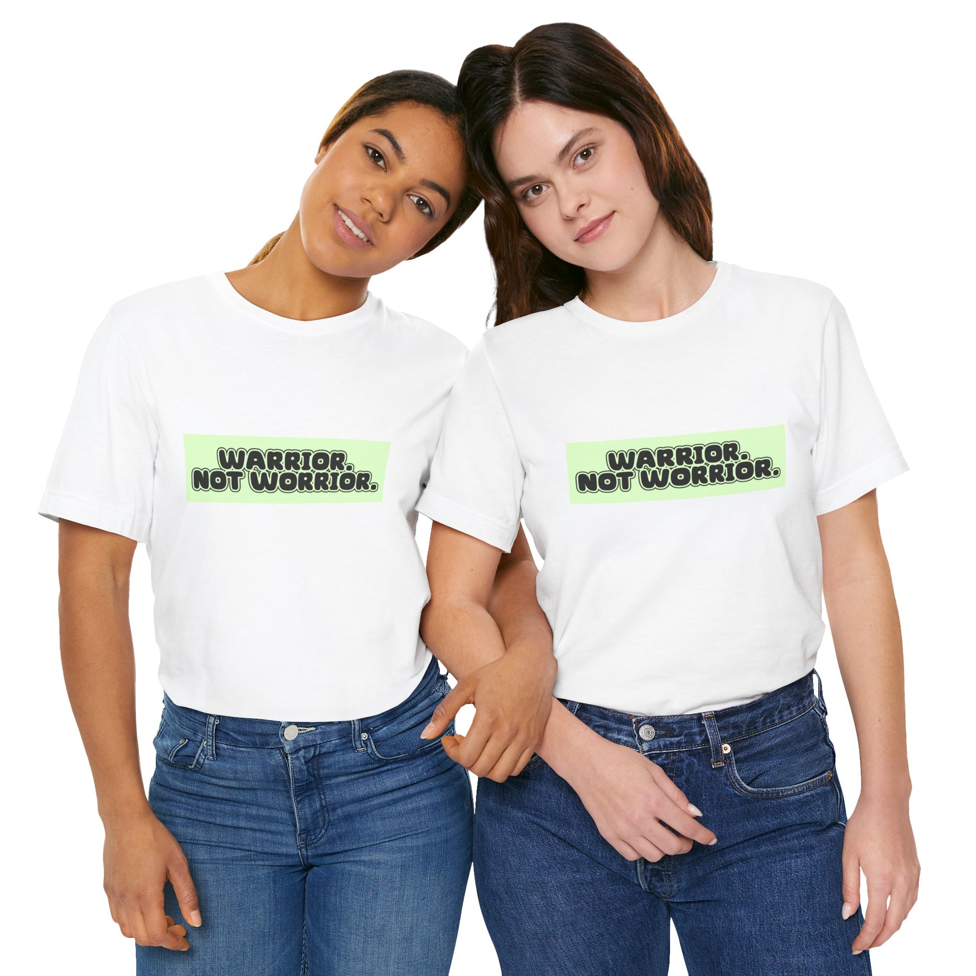 The Diabuddies Store Warrior. Not Worrior. - Unisex Tee Warrior. Not Worrior. - Unisex Tee: For those who face challenges head-on & spell "warrior" right. A clear statement of strength, resilience & sharp detail. T-Shirts $30.27