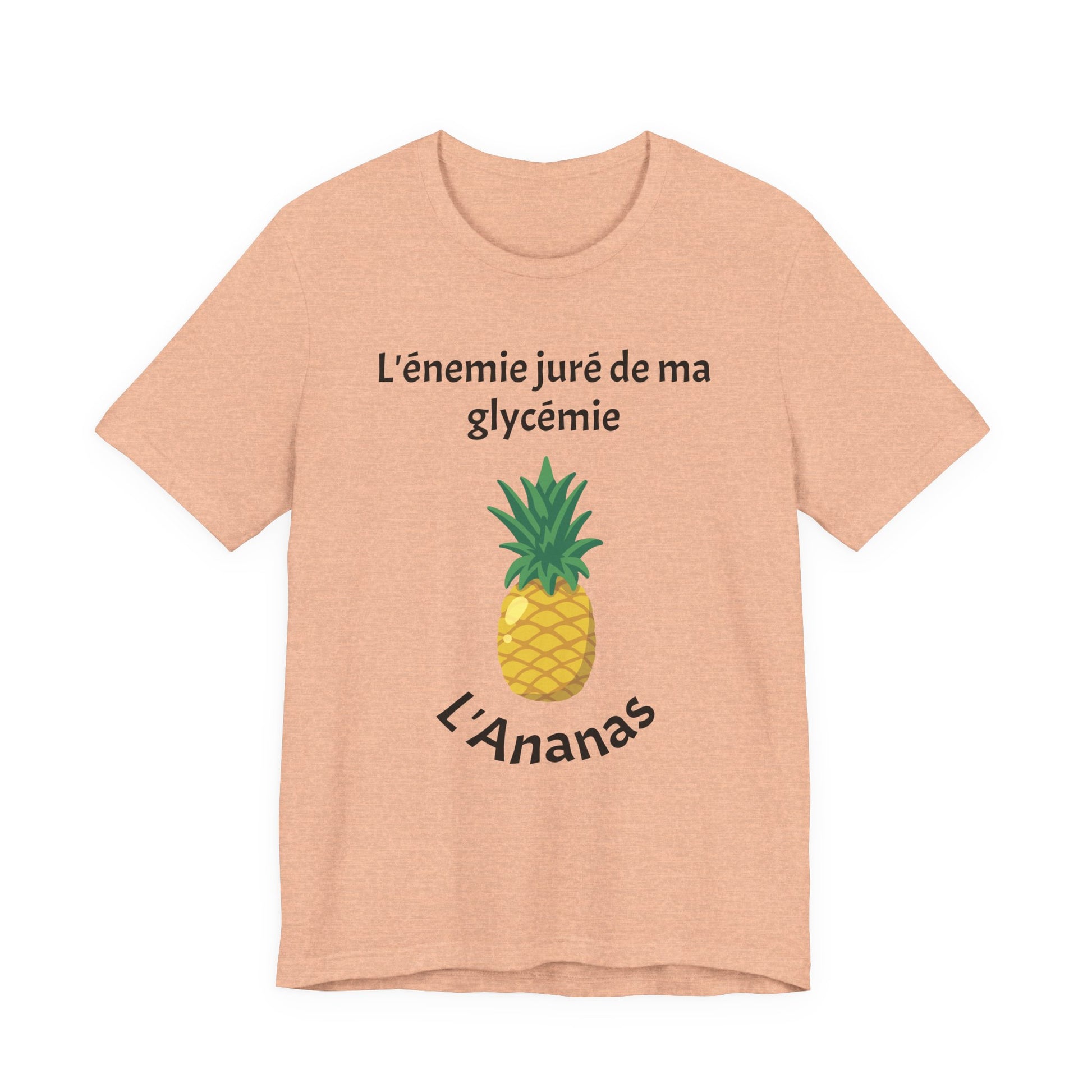Blood Sugar's Arch Nemesis The Pineapple (French) Unisex Tee The Diabuddies Store T-Shirts $25.00