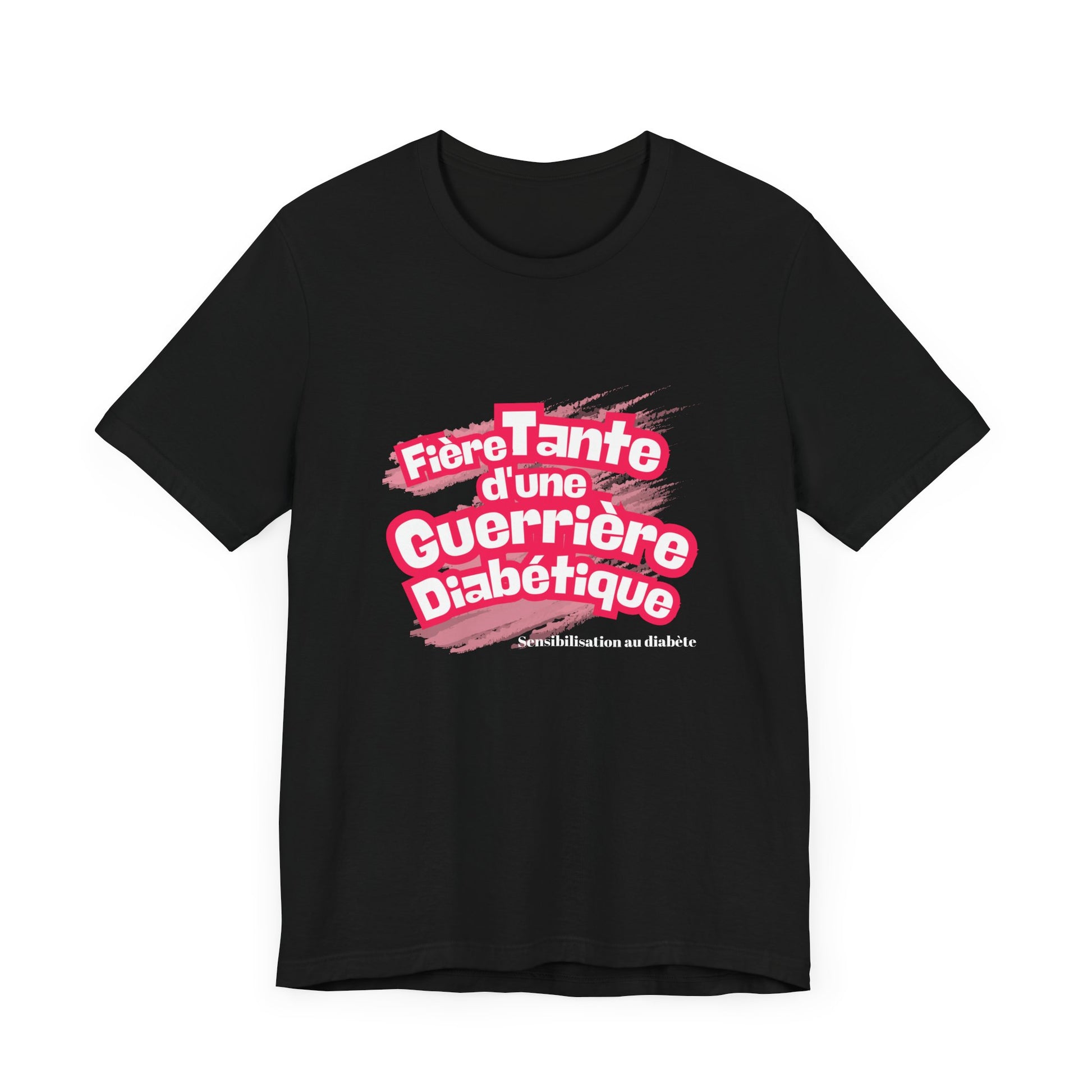 Proud Aunt of a Diabetic Warrior (French/Niece) - Unisex Tee The Diabuddies Store T-Shirts $22.50