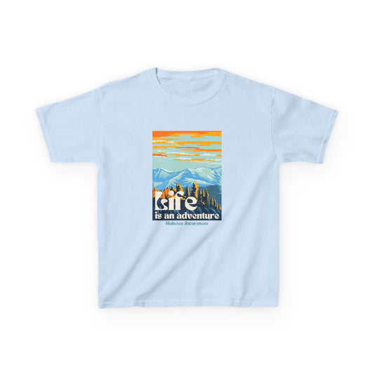 The Diabuddies Store Life is an Adventure, Mountains - Kids Tee Life is an Adventure, Mountains - Kids Tee: Inspire your little explorer with our "Life is an Adventure, Mountains" Kids Tee! This super soft and comfortable t-shirt is perfect for young adve