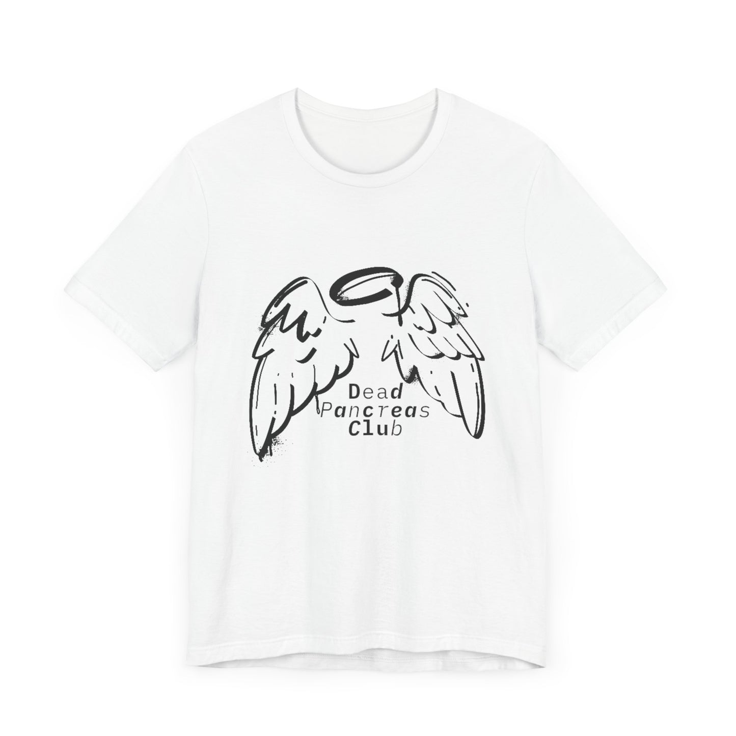 Dead Pancreas Club (Angel wings) - Unisex Tee The Diabuddies Store T-Shirts $24.25