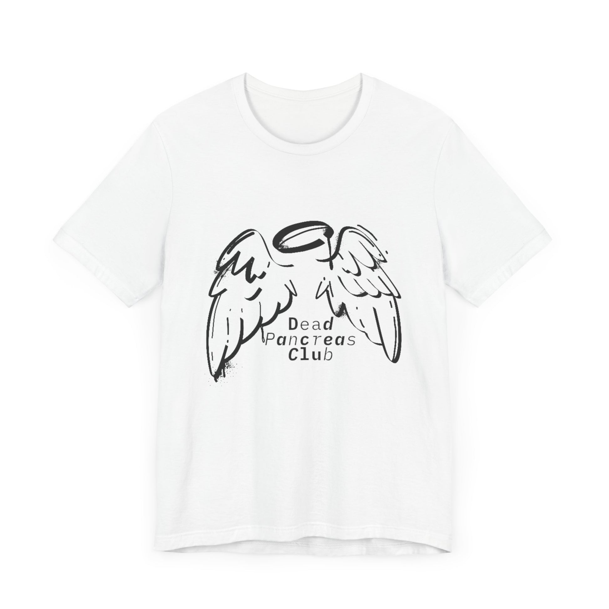 Dead Pancreas Club (Angel wings) - Unisex Tee The Diabuddies Store T-Shirts $24.25