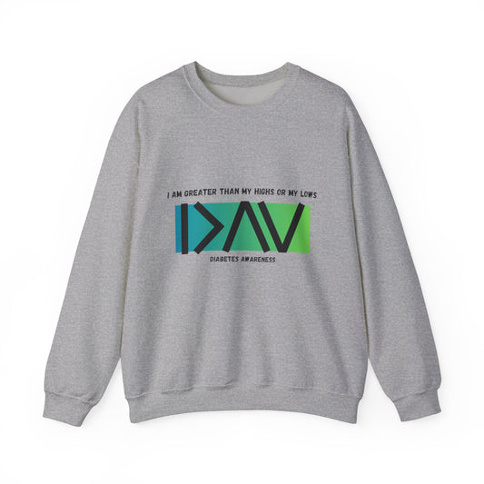 Greater Than My Highs (Green) - Unisex Sweatshirt The Diabuddies Store Sweatshirts $32.95