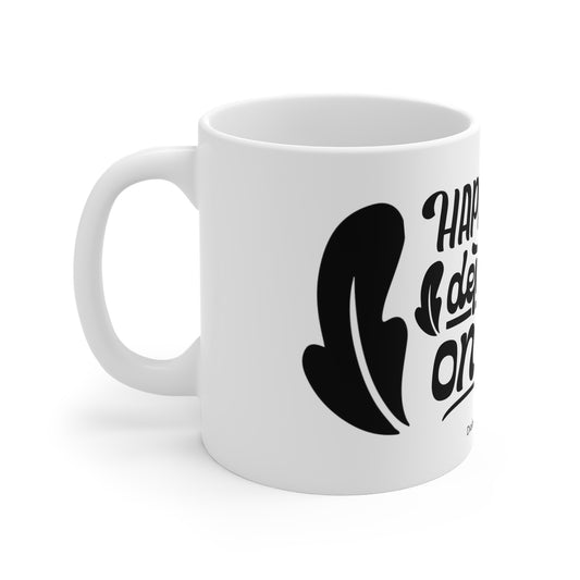 The Diabuddies Store Happiness Depends on you! - Mug 11oz Happiness Depends on you! - Mug 11oz: Start your day with a powerful dose of positivity! Our mug is more than just a cup—it's a daily reminder that your joy is in your hands. Crafted from durable c