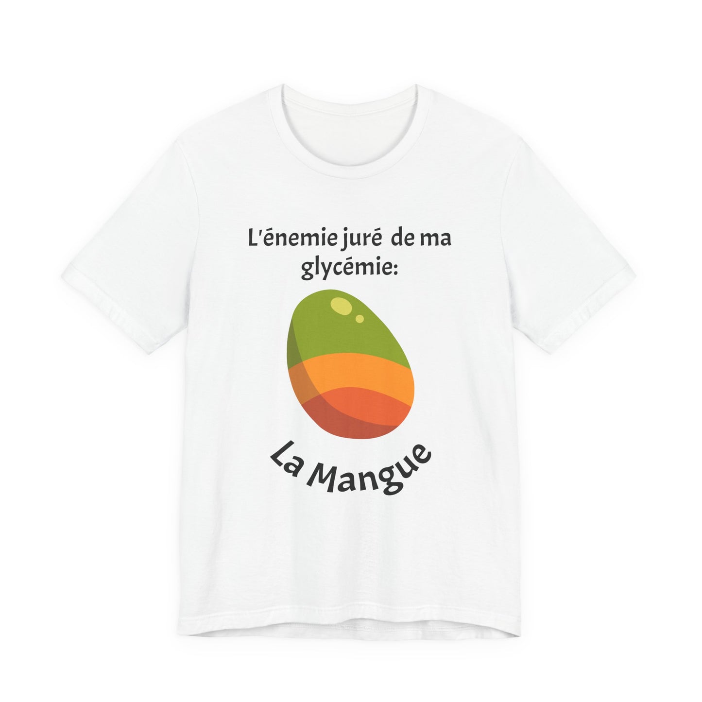 My Blood Sugar's Nemesis: The Mango (French) - Unisex Tee The Diabuddies Store T-Shirts $25.00