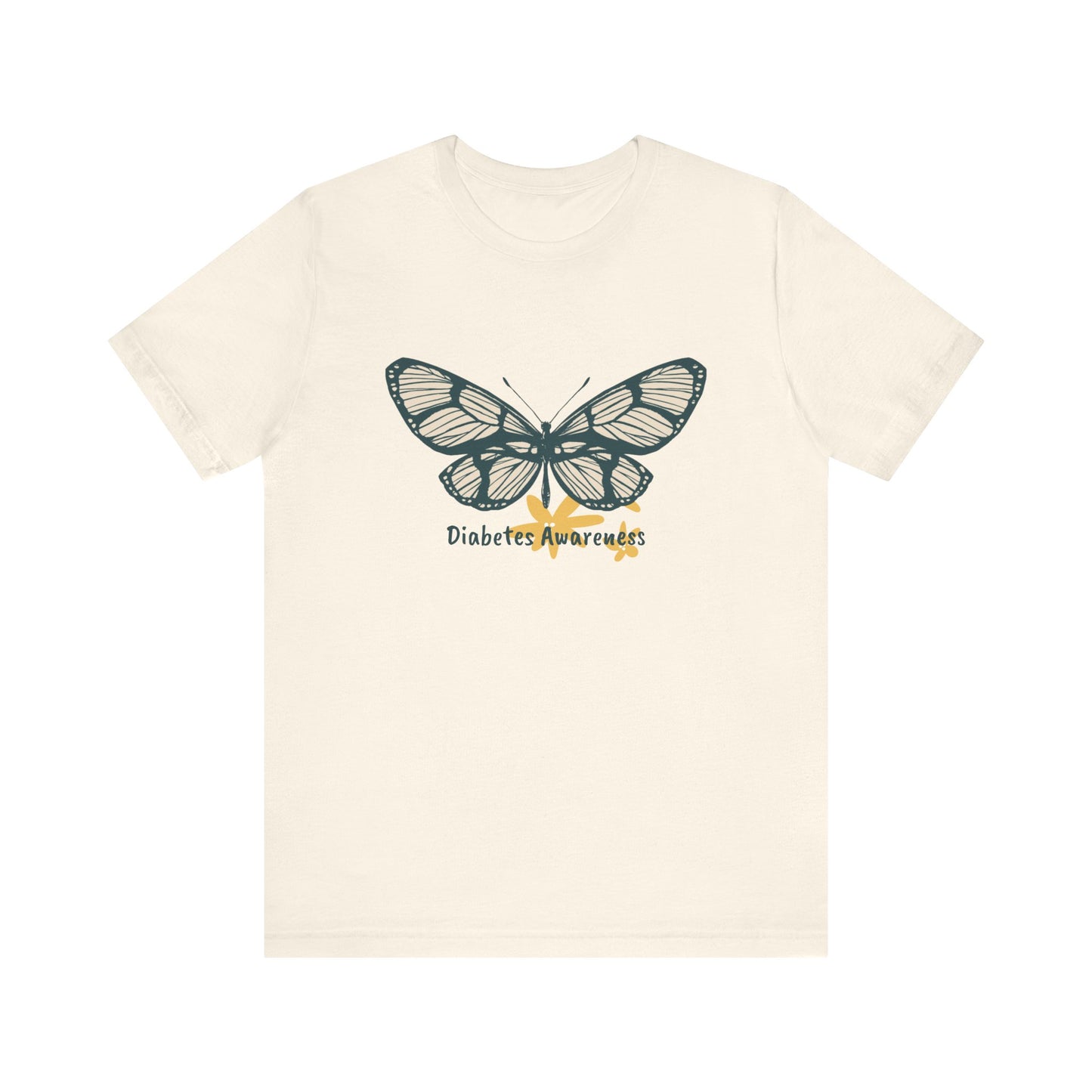 Green Butterfly & Flowers - Unisex Tee The Diabuddies Store T-Shirts $24.25
