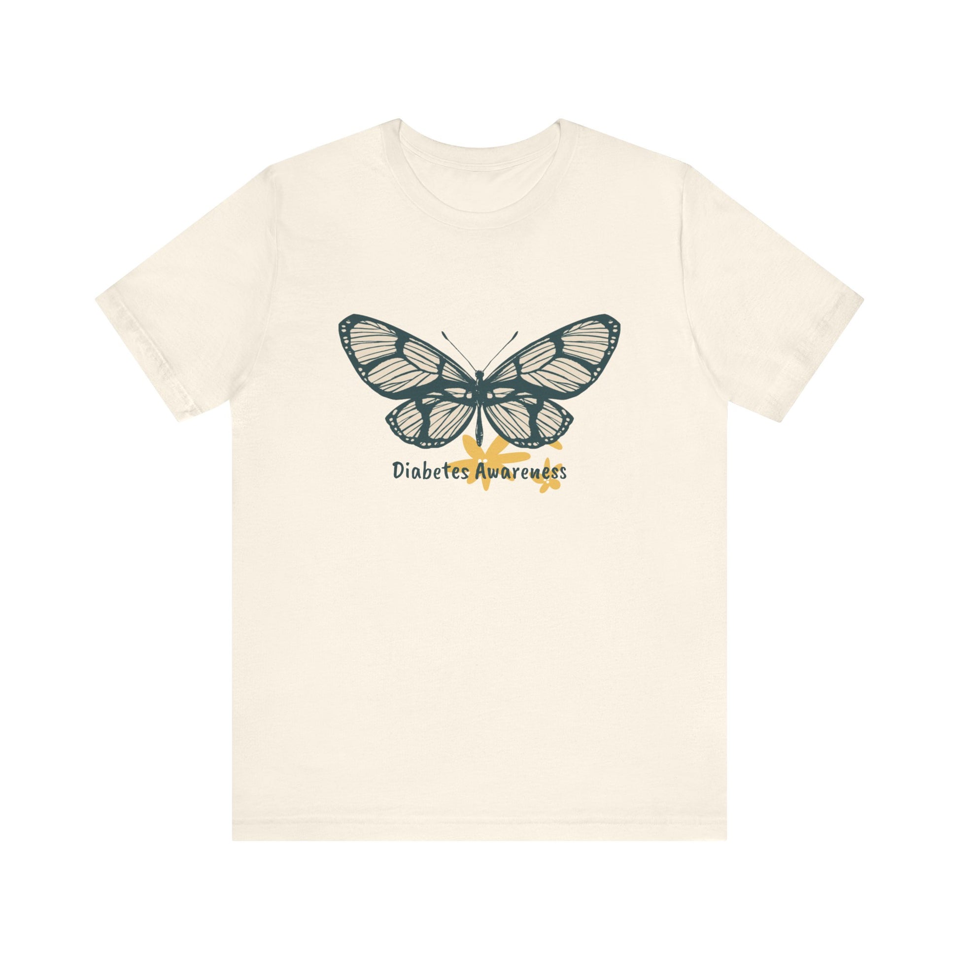 Green Butterfly & Flowers - Unisex Tee The Diabuddies Store T-Shirts $24.25