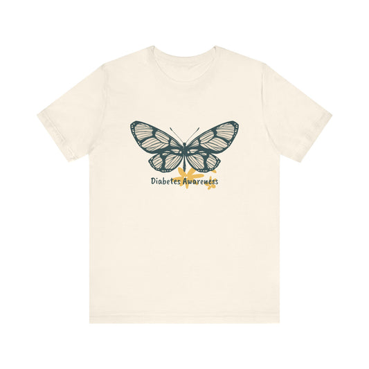 Green Butterfly & Flowers - Unisex Tee The Diabuddies Store T-Shirts $24.25