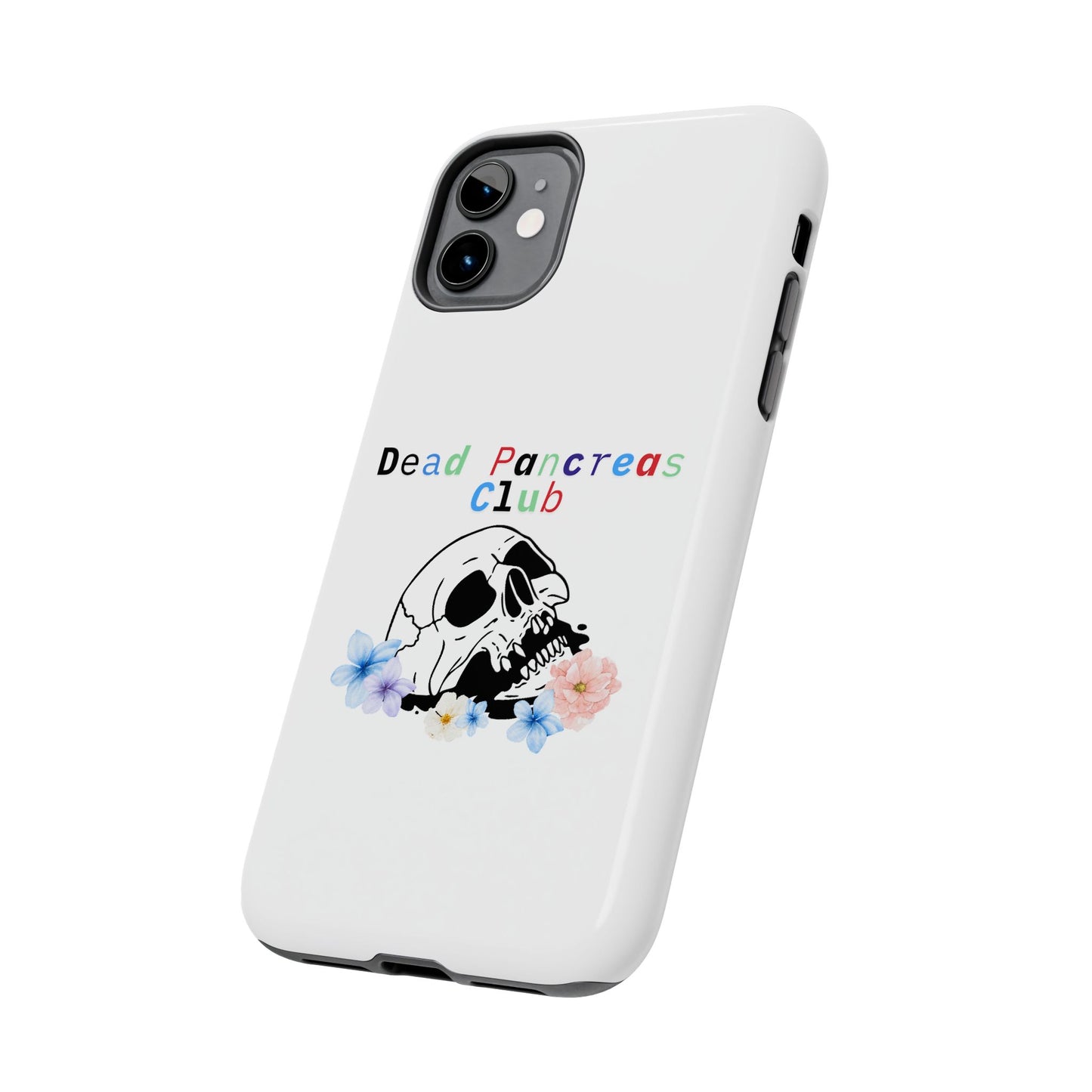 Skull & Flowers Dead Pancreas Club - Phone Case The Diabuddies Store Mobile Phone Cases $18.23