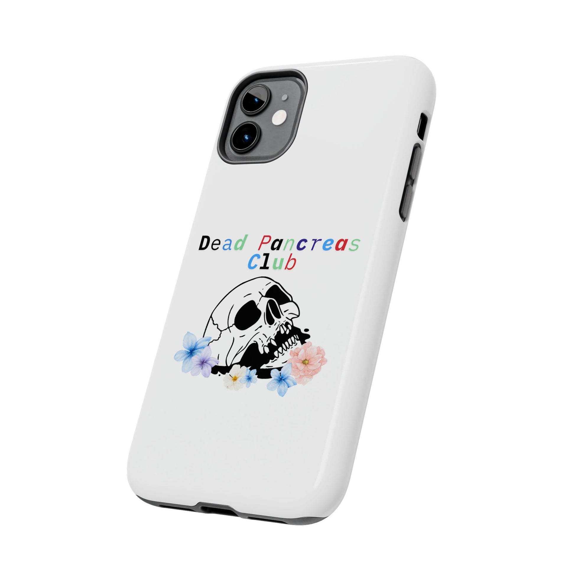 Skull & Flowers Dead Pancreas Club - Phone Case The Diabuddies Store Mobile Phone Cases $18.23