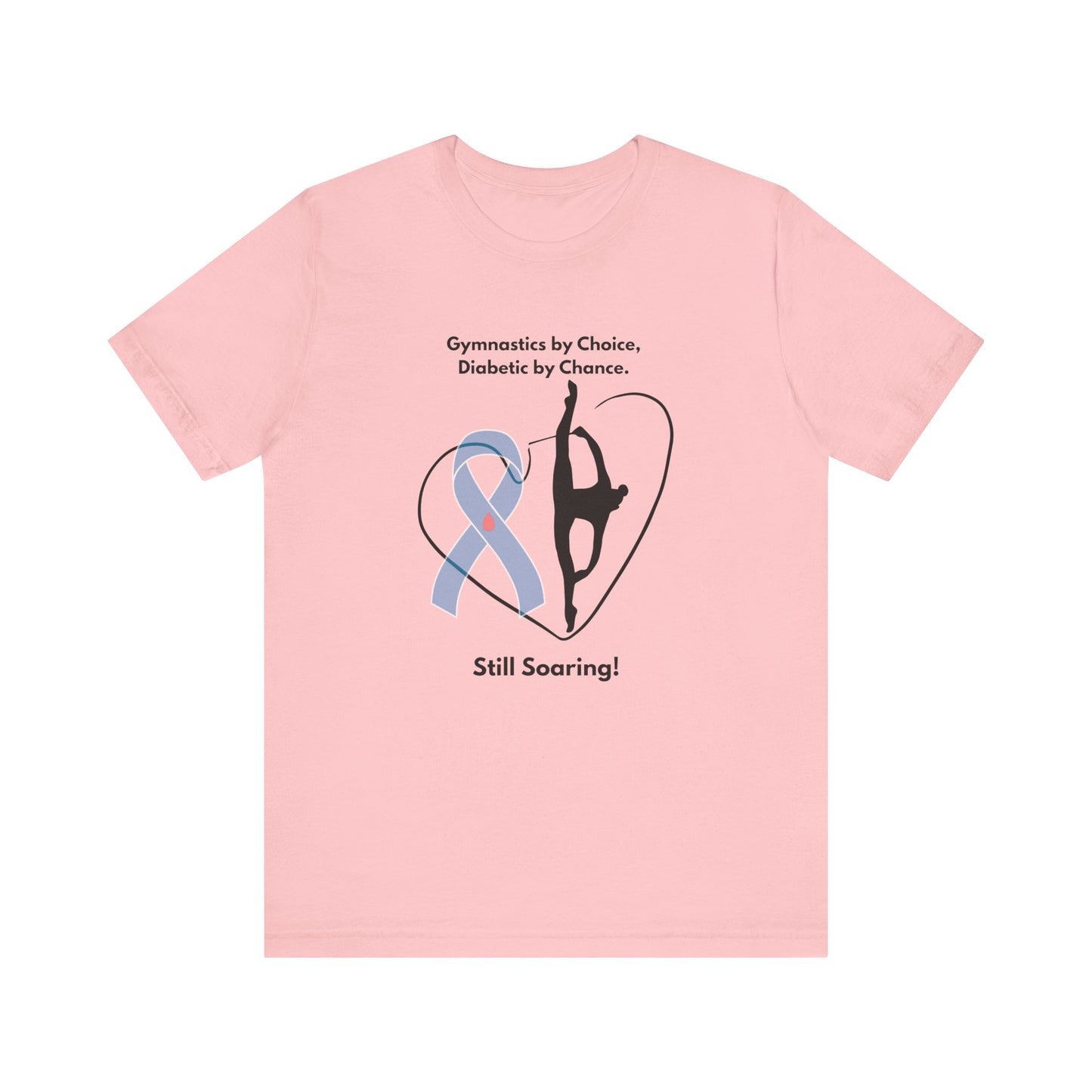 The Diabuddies Store Diabetes & Gymnastics - Unisex Tee Diabetes & Gymnastics - Unisex Tee: Defy expectations and tumble forward! This comfortable racerback tank is designed for the resilient gymnast who manages diabetes with grace and strength. Show the