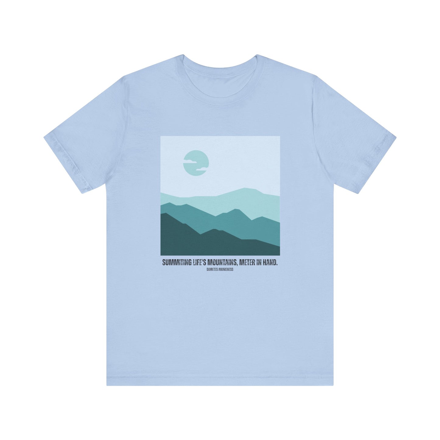 Summiting Life's Mountains, Meter in Hand - Unisex Tee The Diabuddies Store T-Shirts $22.50