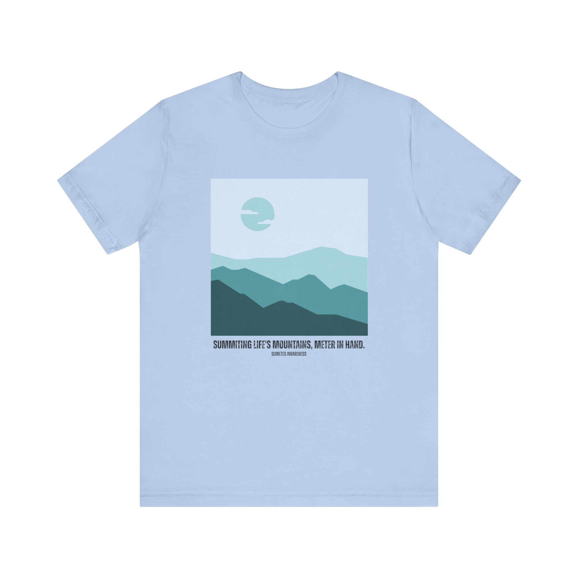 Summiting Life's Mountains, Meter in Hand - Unisex Tee The Diabuddies Store T-Shirts $22.50