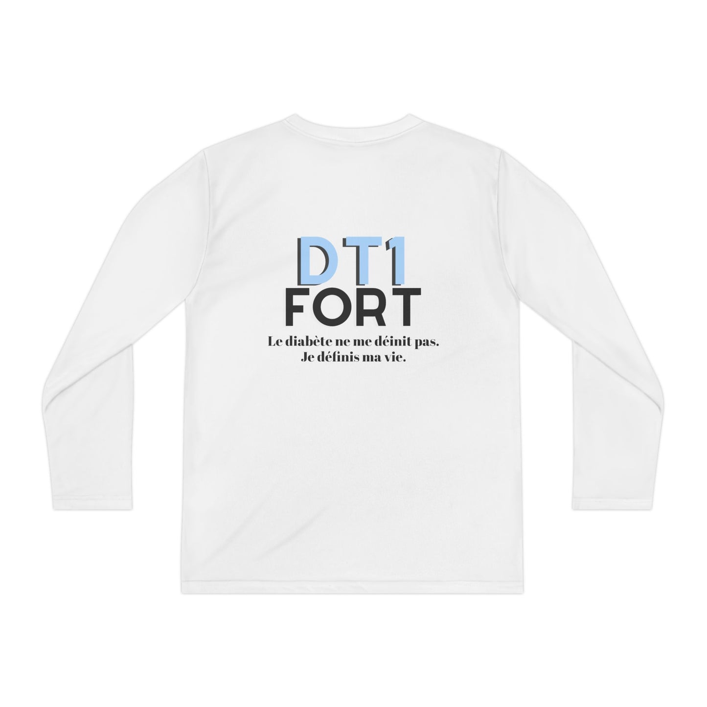 The Diabuddies Store T1D Strong (French) - Long-sleeved Youth Tee T1D Strong (French) - Long-sleeved Youth Tee is a soft, breathable and lets kids wear their resilience with pride. It's a simple yet powerful way to raise awareness for Type 1 Diabetes. Kid