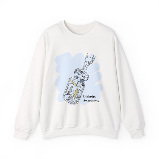 The Diabuddies Store Diabetes Awareness, Insulin Vial - Unisex Sweatshirt Diabetes Awareness, Insulin Vial - Unisex Sweatshirt: A symbol of life, a statement of awareness. Our Sweatshirt is designed to spark conversations and spread vital understanding. S