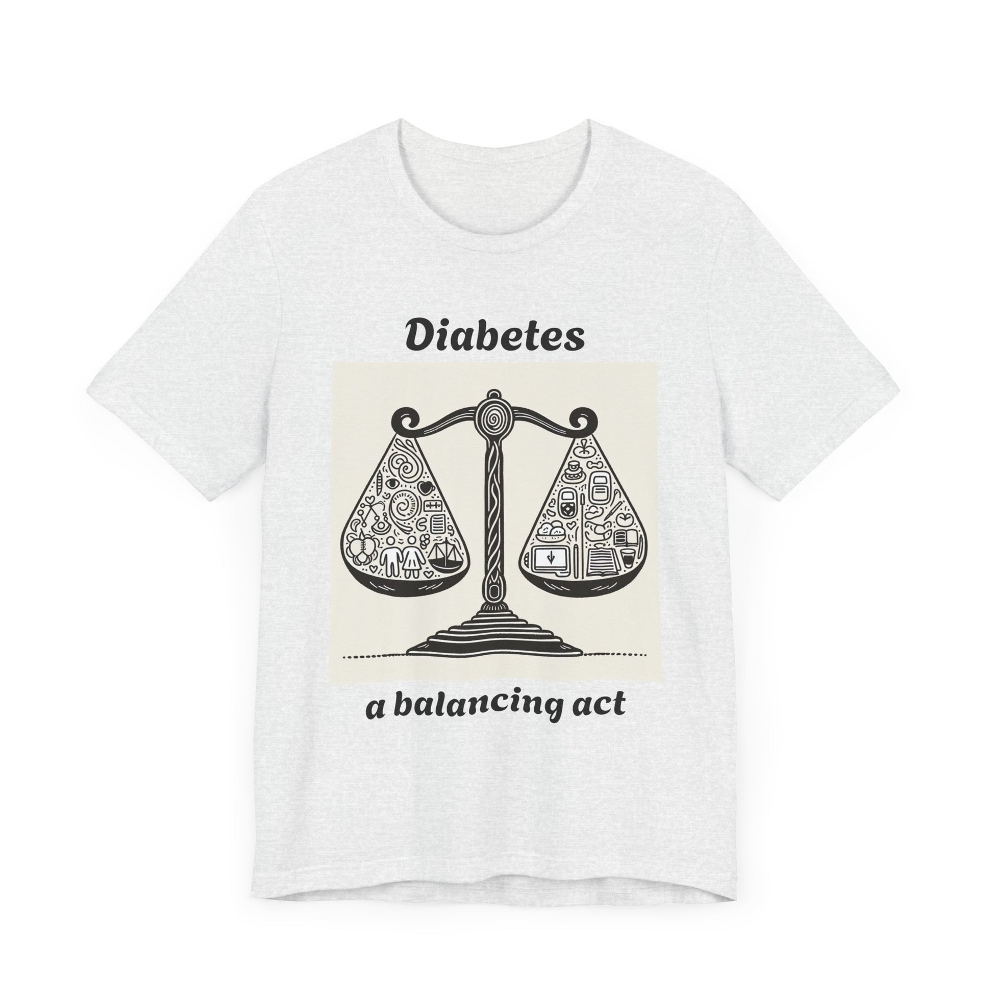 Diabetes Balancing Act - Unisex Tee The Diabuddies Store T-Shirts $24.25