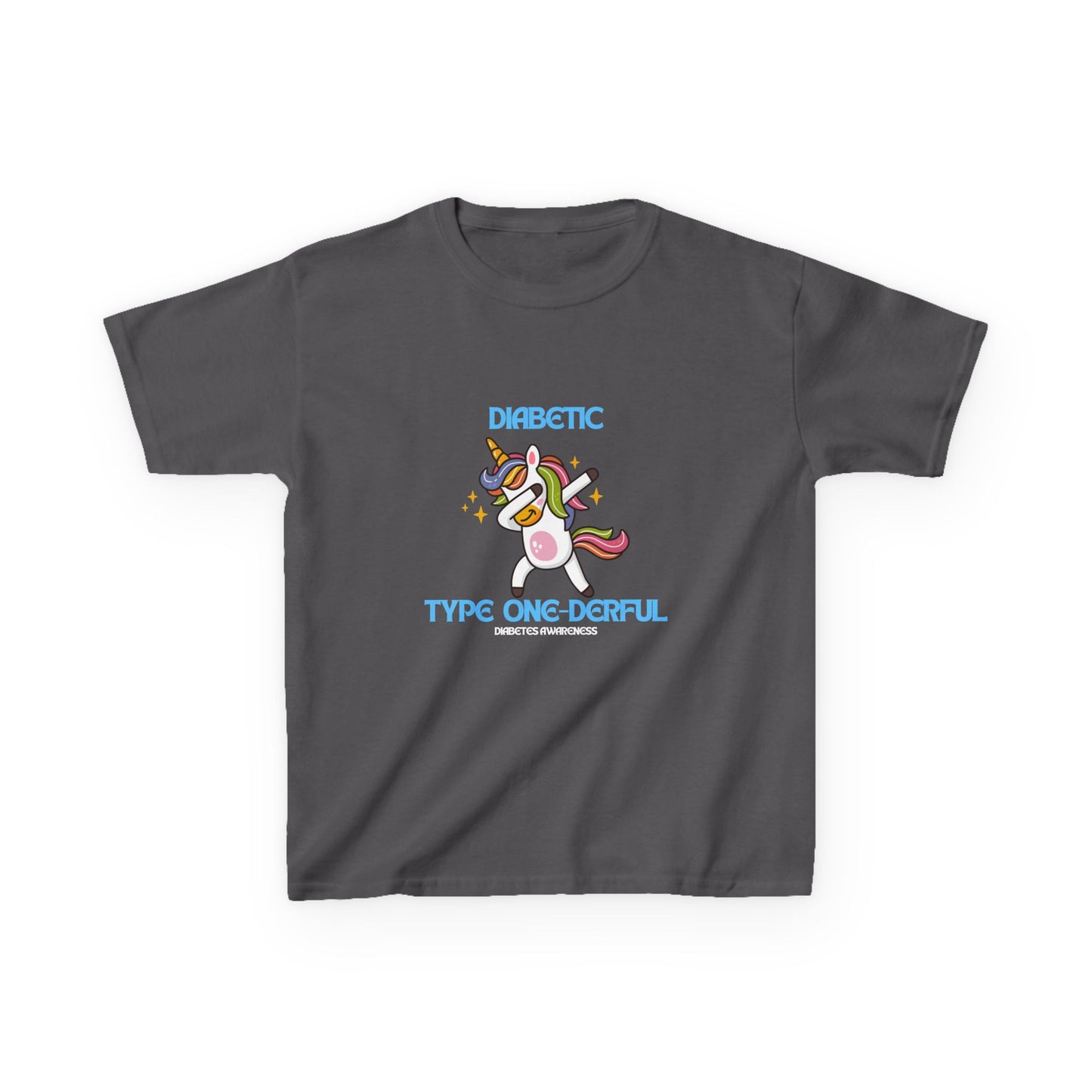 The Diabuddies Store Diabetes Type One-derful - Kids Tee Diabetes Type One-derful - Kids Tee: This Tee is a celebration of strength and uniqueness! Let your child proudly declare their "Type One-derful" spirit with a smile. T-Shirts $17.74