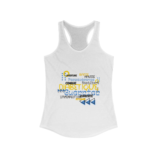 The Diabuddies Store Uplifted & Unleashed (French) - Racerback Tank Uplifted & Unleashed (French) - Racerback Tank: Embrace your strength, defy the odds. The "Uplifted & Unleashed" tank is more than just a tank; it's a vibrant testament to the diabetic wa