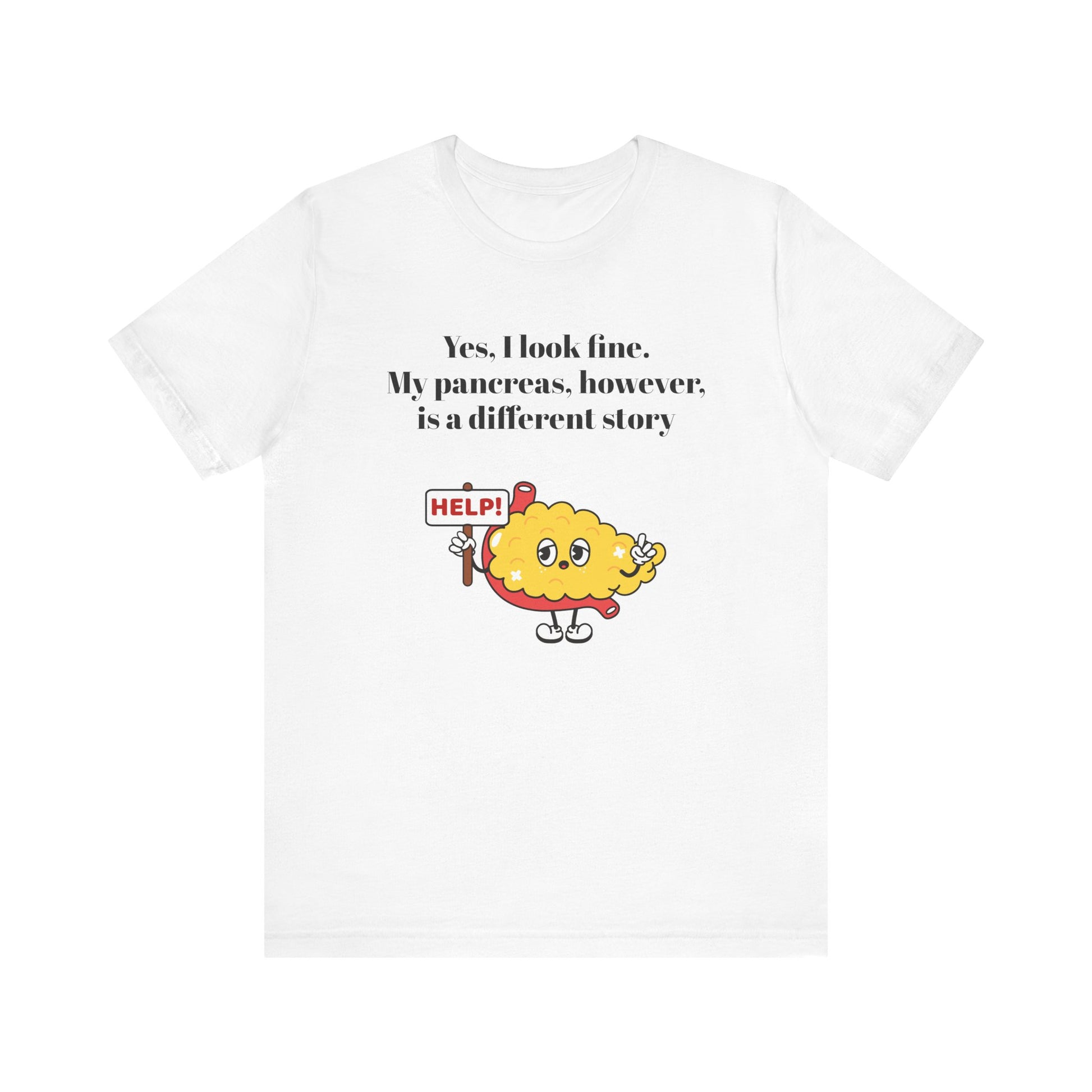 I'm Fine, Not my Pancreas - Unisex Tee The Diabuddies Store T-Shirts $24.25