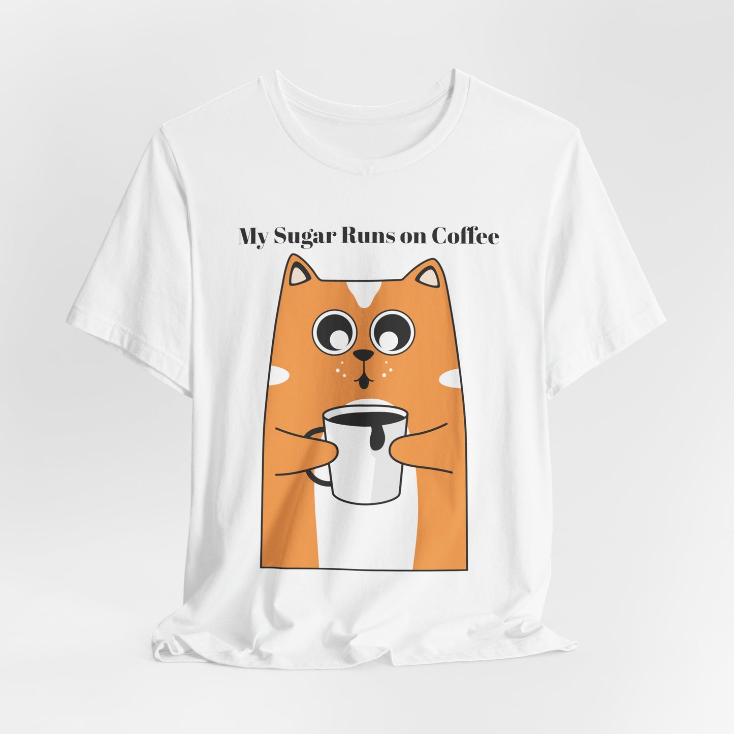 Sugar Runs on Coffee - Unisex Tee The Diabuddies Store T-Shirts $24.25