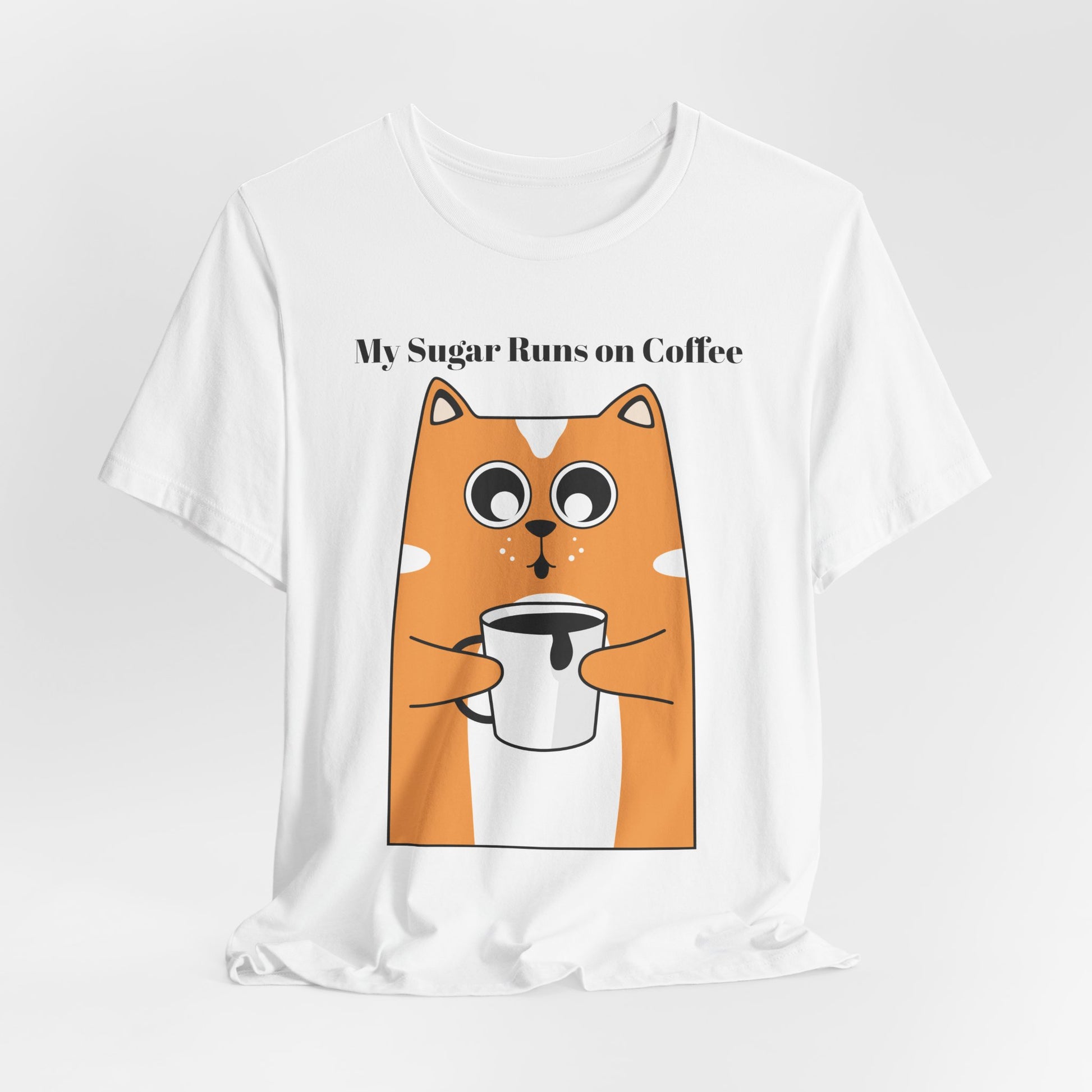 Sugar Runs on Coffee - Unisex Tee The Diabuddies Store T-Shirts $24.25