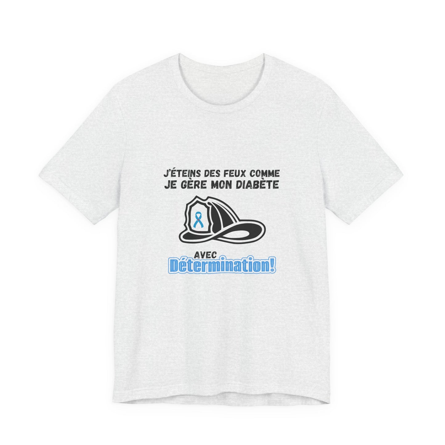 The Diabuddies Store Fight Fires & Diabetes Determination (French) Unisex Tee Fight Fires & Diabetes Determination (French) Unisex Tee: Brave flames, conquer diabetes. A tee for resilient heroes showing unwavering strength daily. T-Shirts $30.27