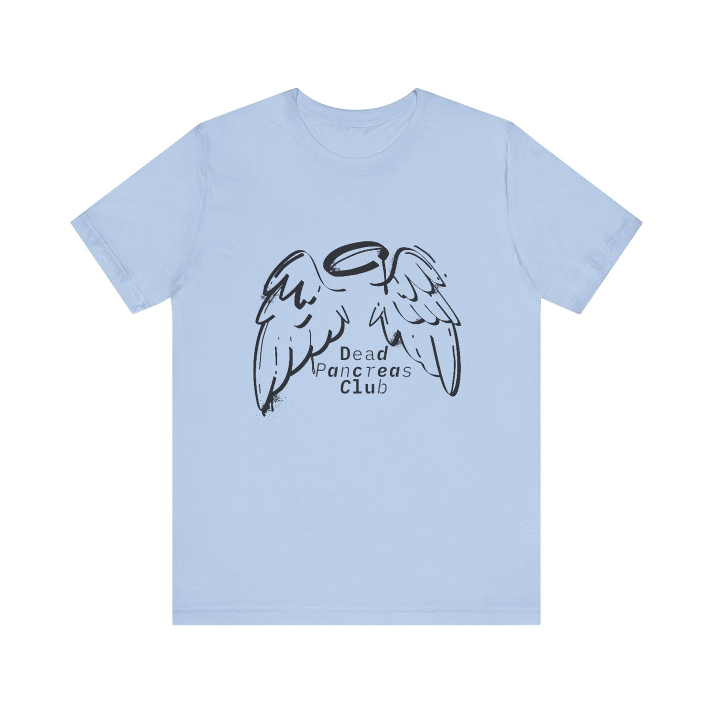 Dead Pancreas Club (Angel wings) - Unisex Tee The Diabuddies Store T-Shirts $24.25