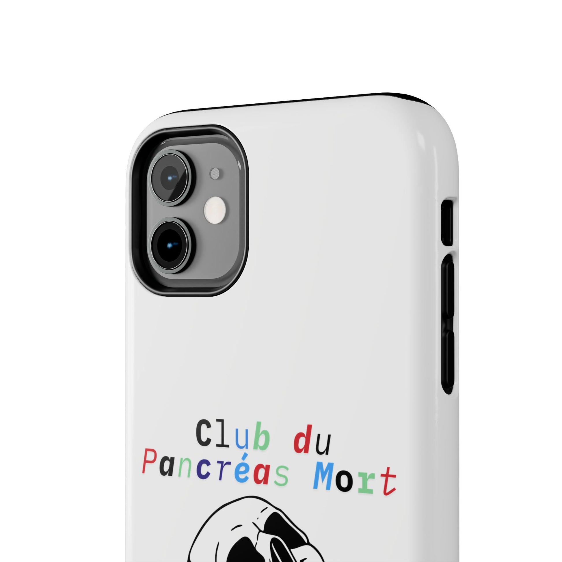 Skull & Flowers, Dead Pancreas Club (French) - Phone Cases The Diabuddies Store Mobile Phone Cases $18.23