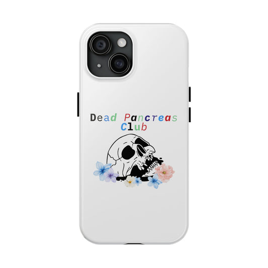Skull & Flowers Dead Pancreas Club - Phone Case The Diabuddies Store Mobile Phone Cases $13.98