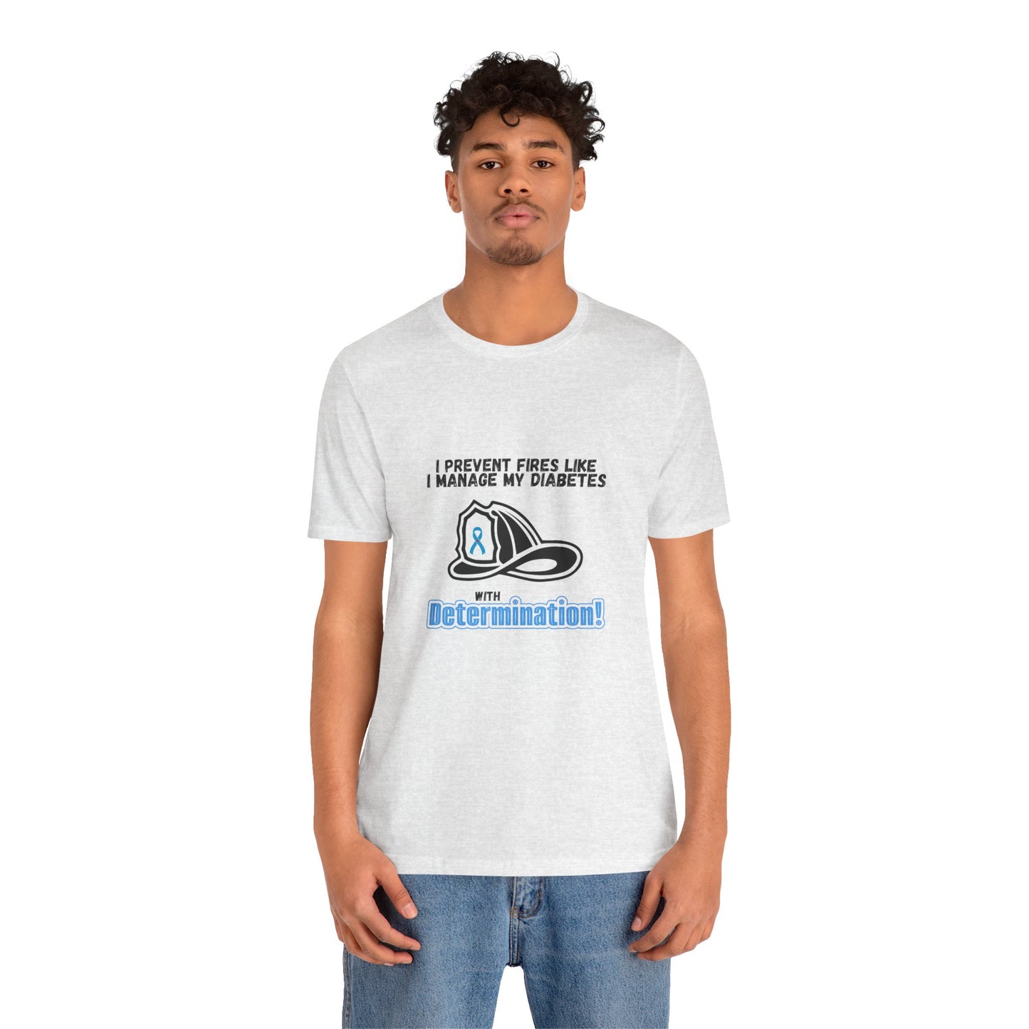 The Diabuddies Store Diabetes & Fire Prevention - Unisex Tee Diabetes & Fire Prevention - Unisex Tee: For the unsung heroes who dedicate their lives to keeping communities safe, while diligently managing their own health. Our Unisex Tee is designed specif