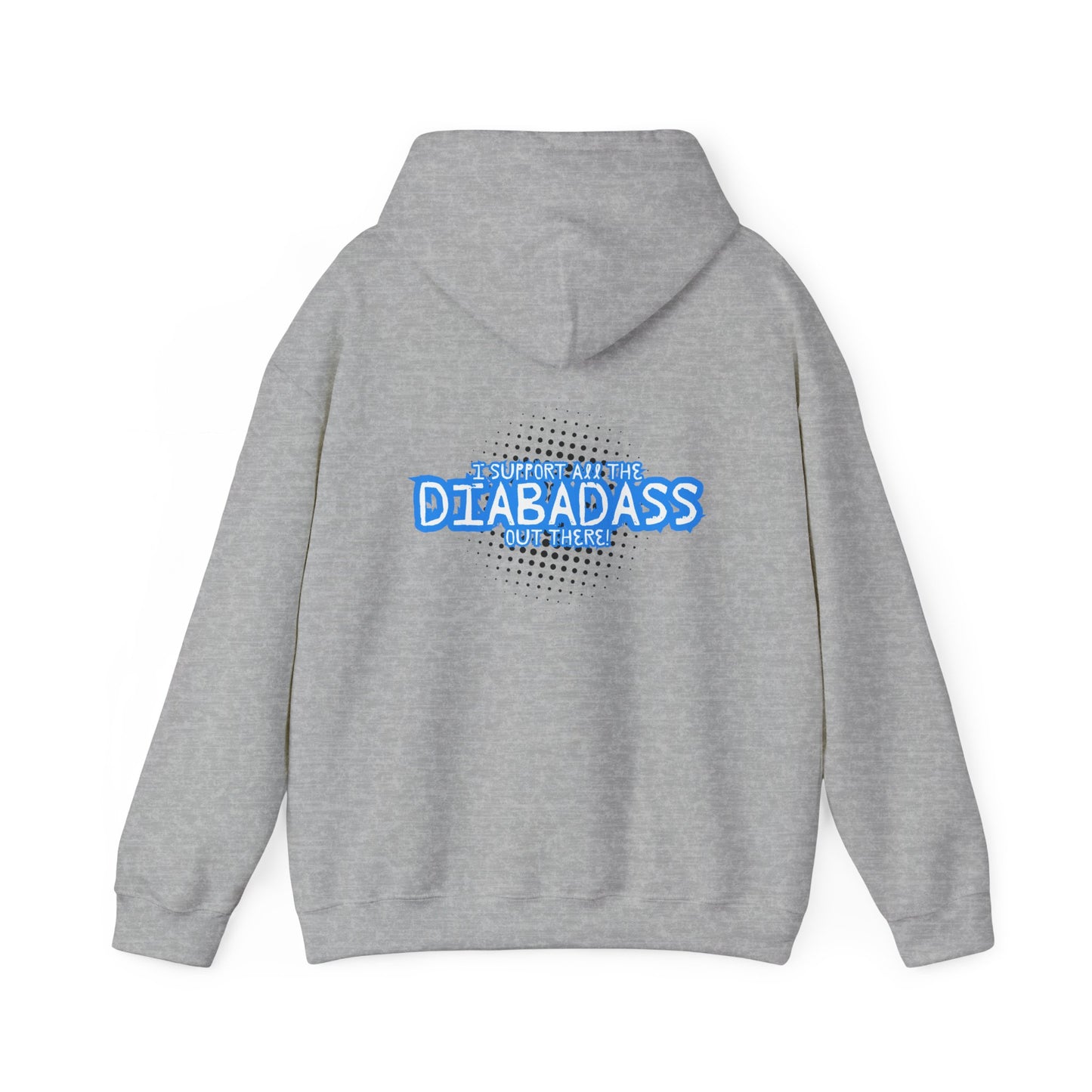 I Support All the Diabadass out there! - Unisex Hoodie The Diabuddies Store Hoodies $32.41