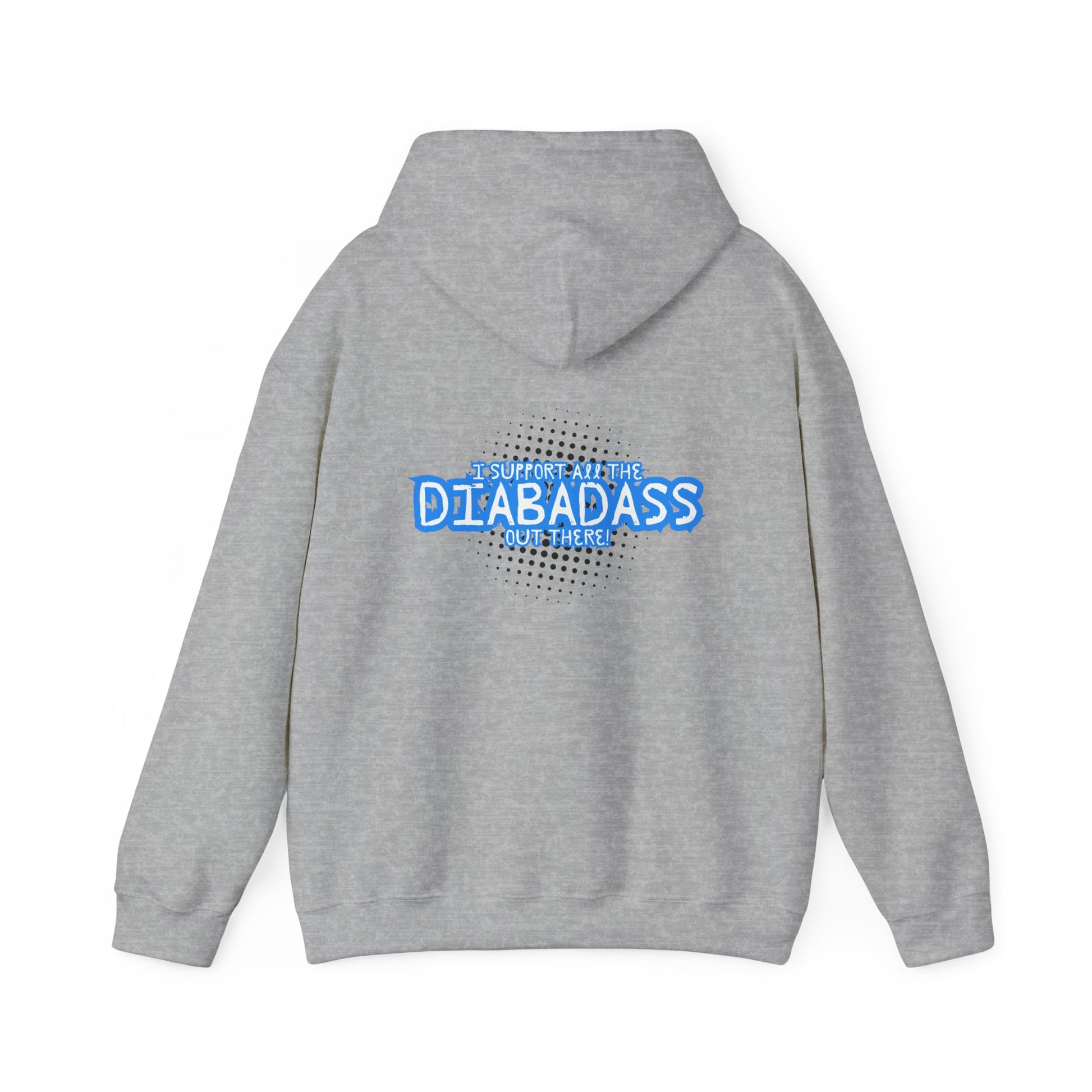 I Support All the Diabadass out there! - Unisex Hoodie The Diabuddies Store Hoodies $32.41
